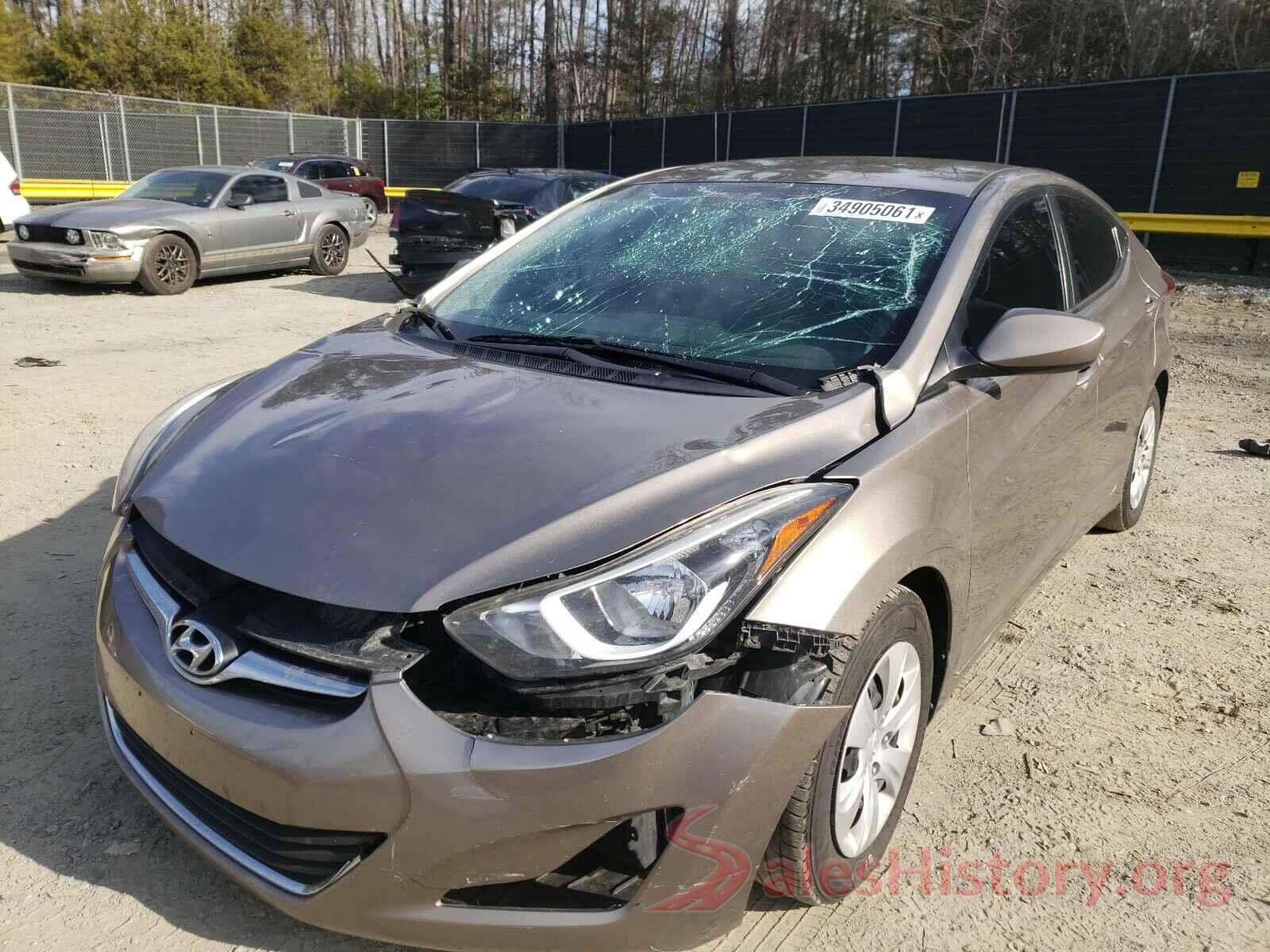 5NPDH4AE5GH700878 2016 HYUNDAI ELANTRA