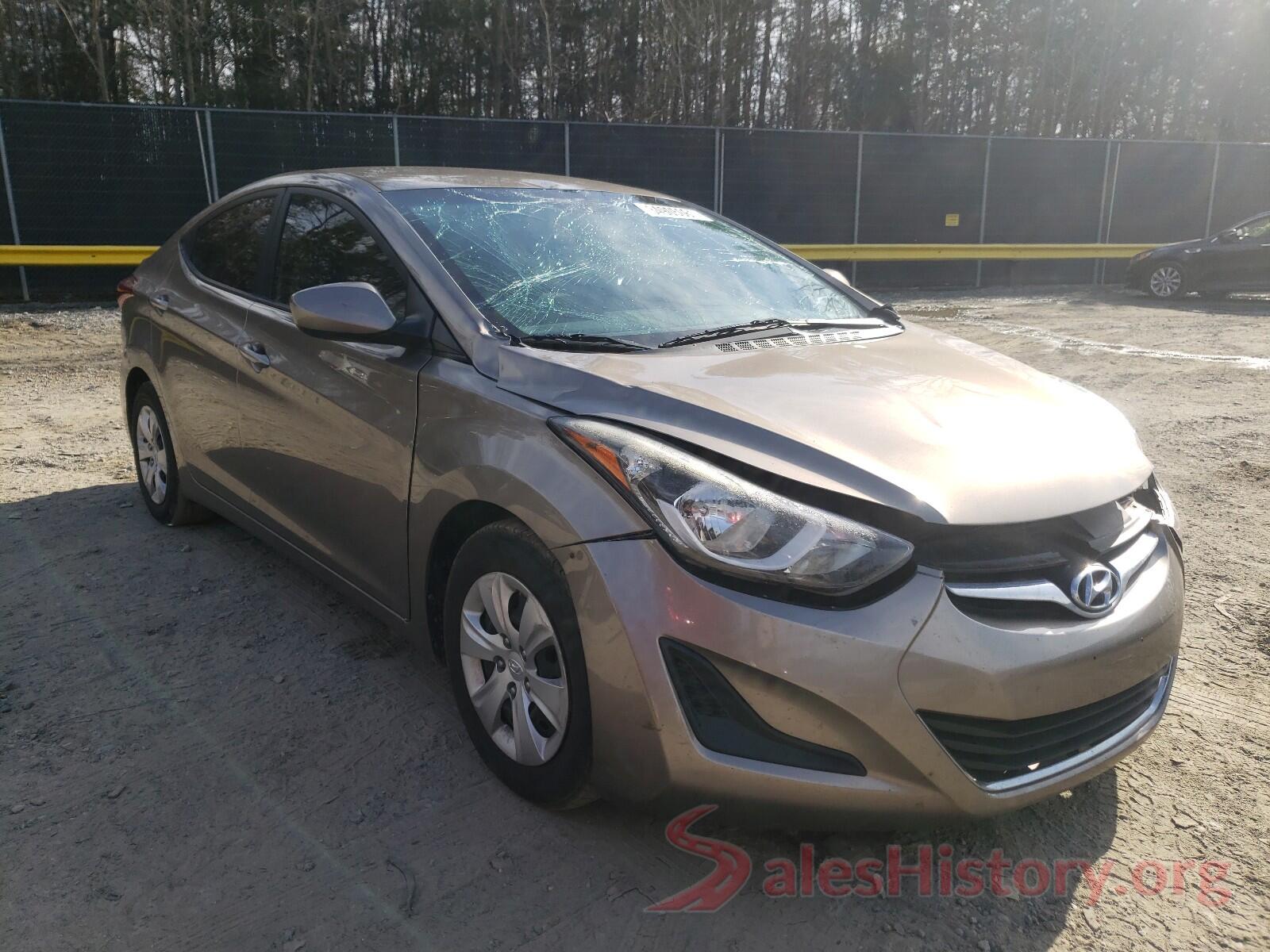 5NPDH4AE5GH700878 2016 HYUNDAI ELANTRA