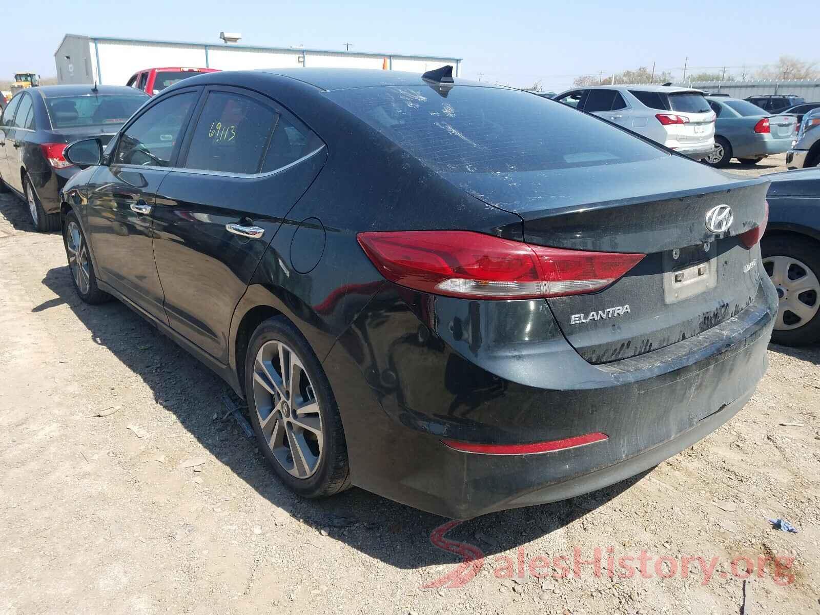 KMHD84LF2HU264032 2017 HYUNDAI ELANTRA