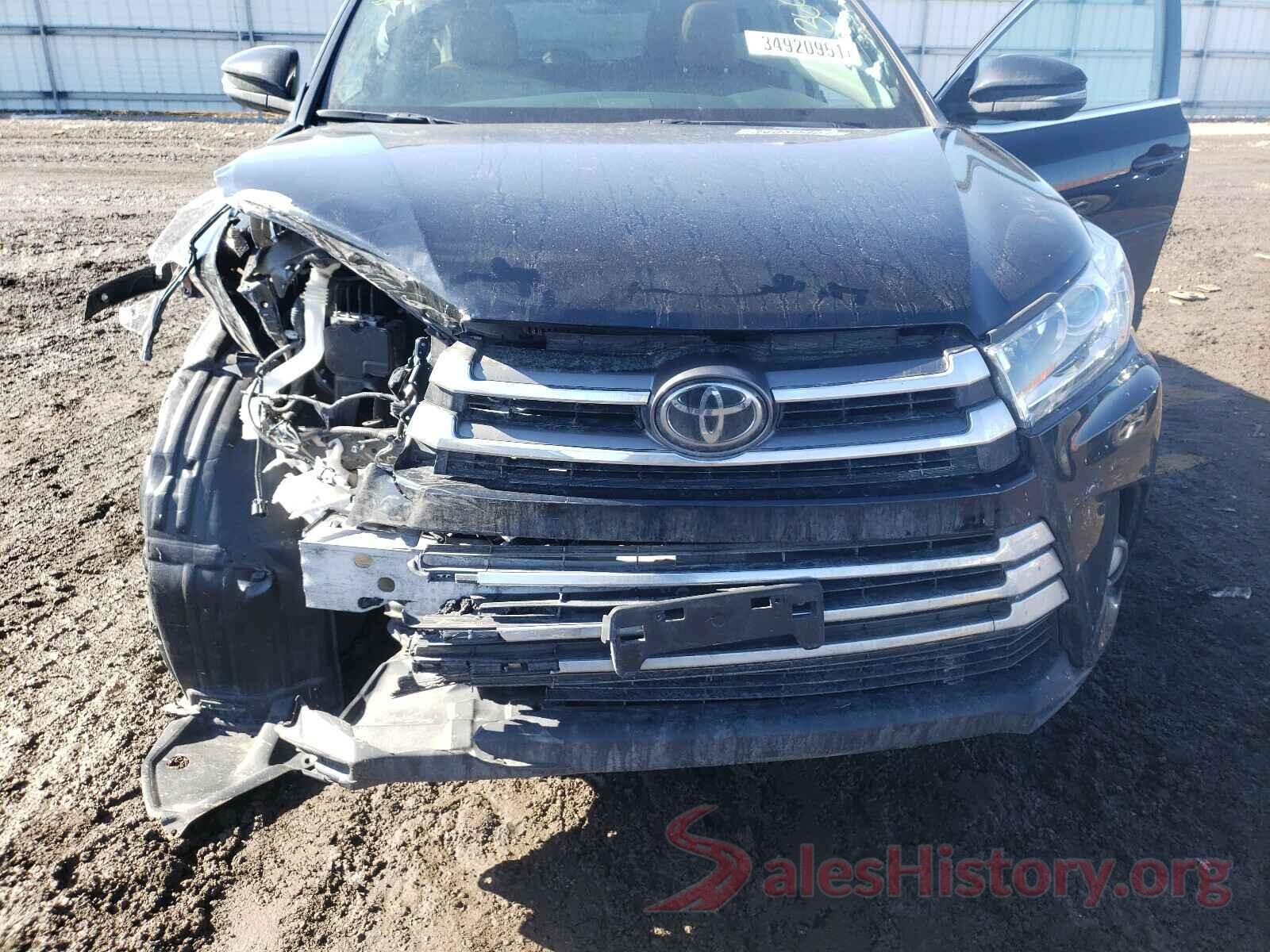 5TDDZRFH7HS457891 2017 TOYOTA HIGHLANDER