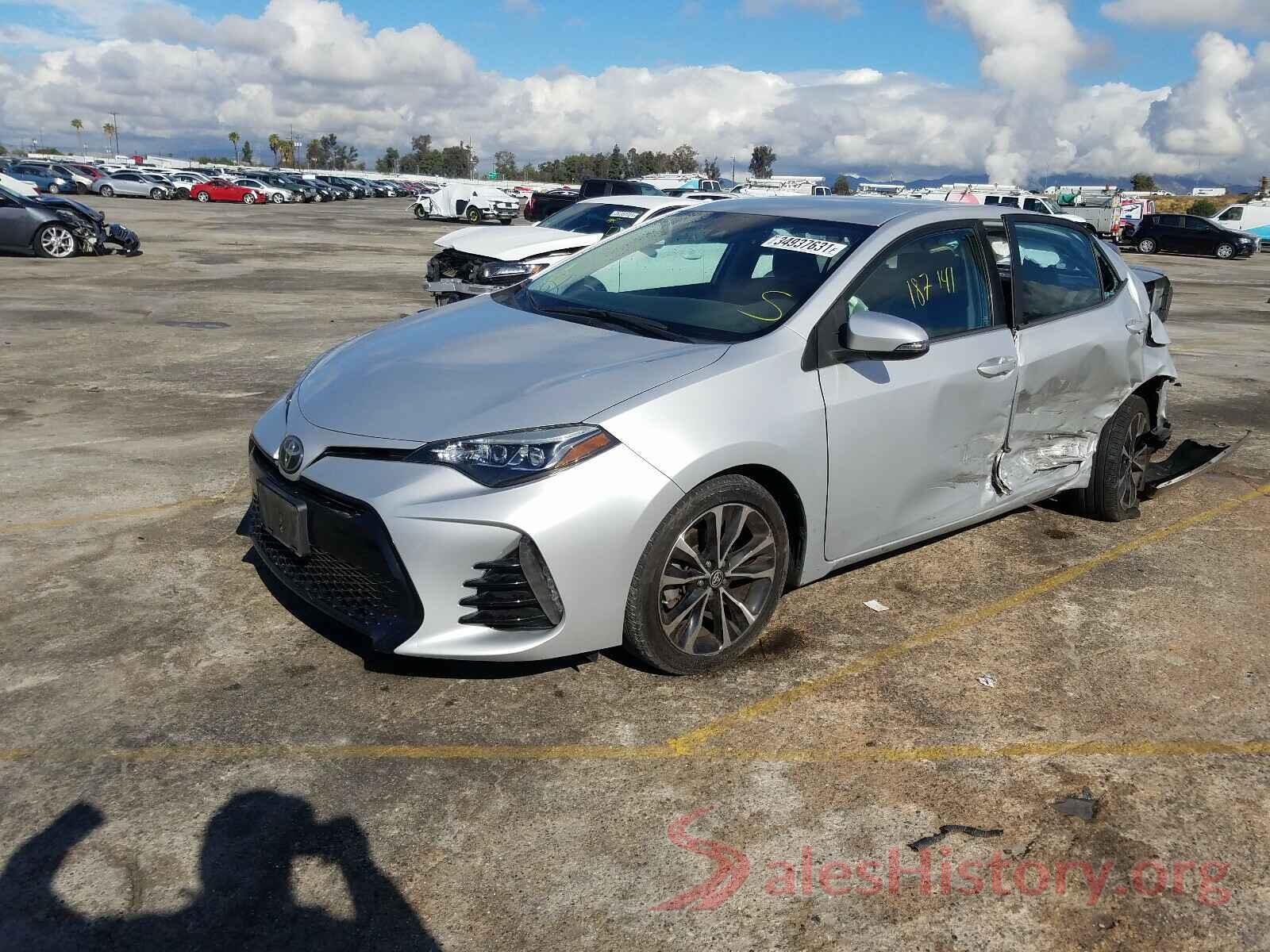 2T1BURHEXHC761184 2017 TOYOTA COROLLA