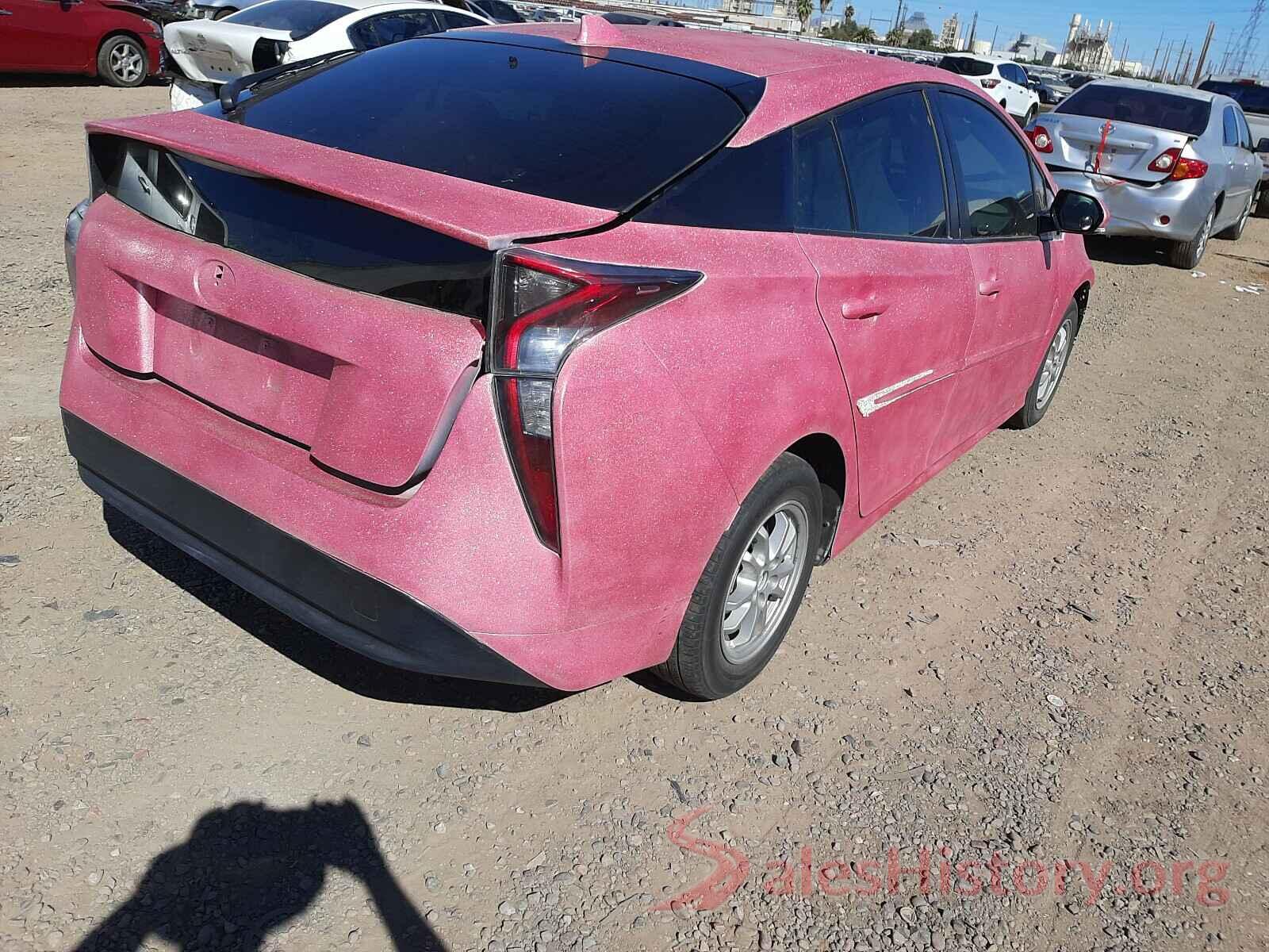 JTDKARFU3G3019168 2016 TOYOTA PRIUS