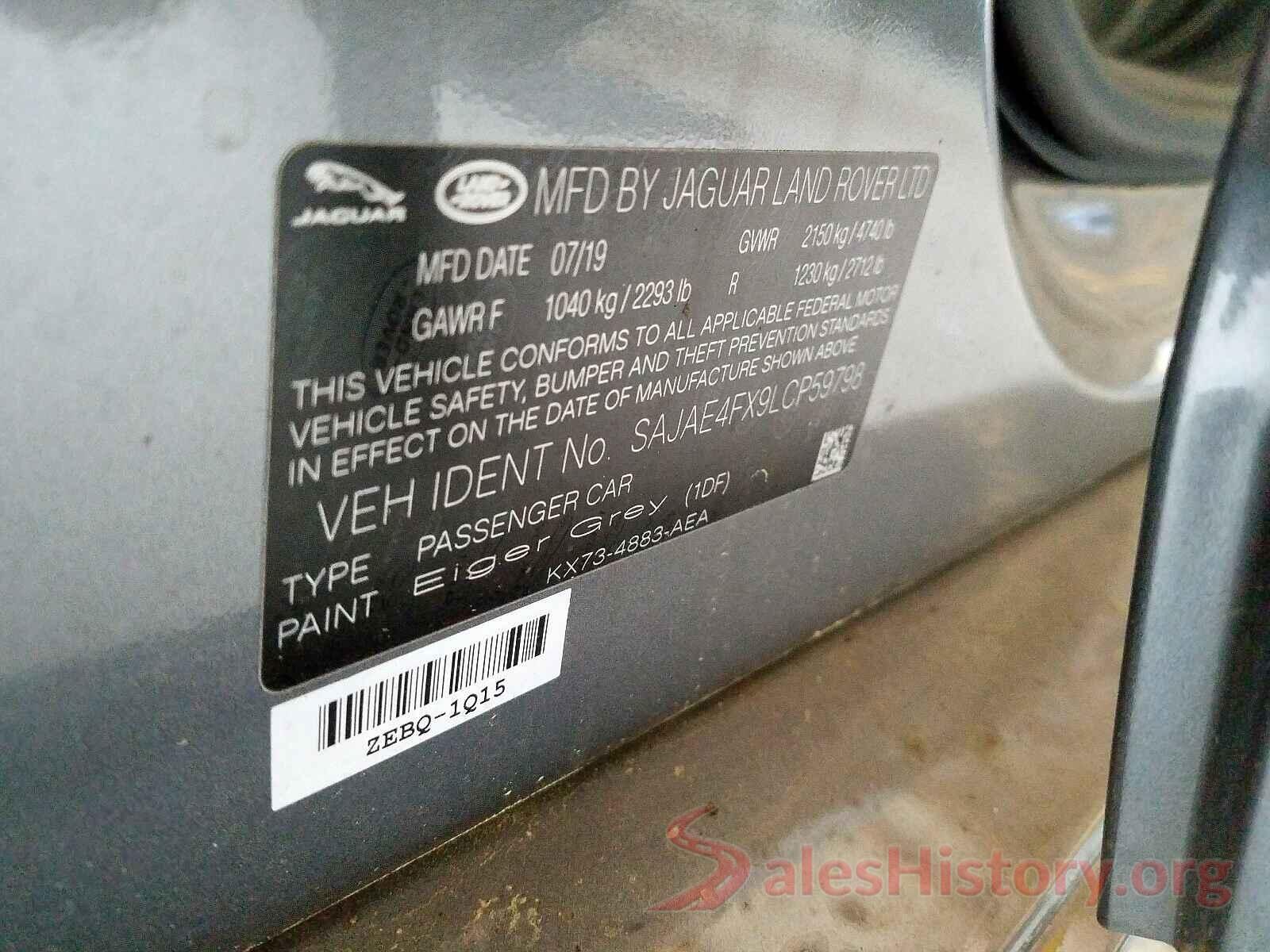 SAJAE4FX9LCP59798 2020 JAGUAR XE