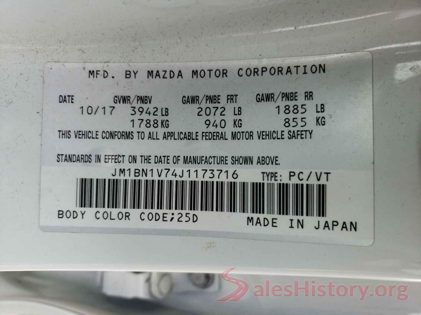 JM1BN1V74J1173716 2018 MAZDA 3