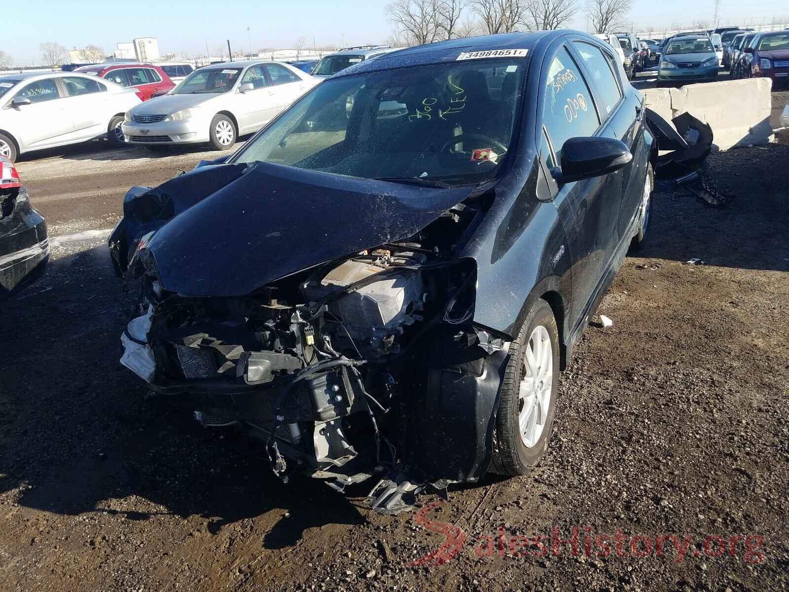 JTDKDTB37H1597613 2017 TOYOTA PRIUS