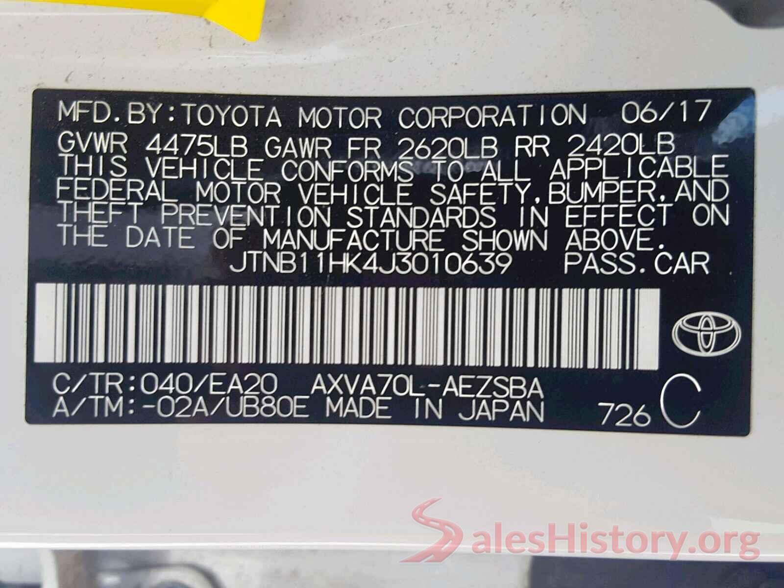 JTNB11HK4J3010639 2018 TOYOTA CAMRY