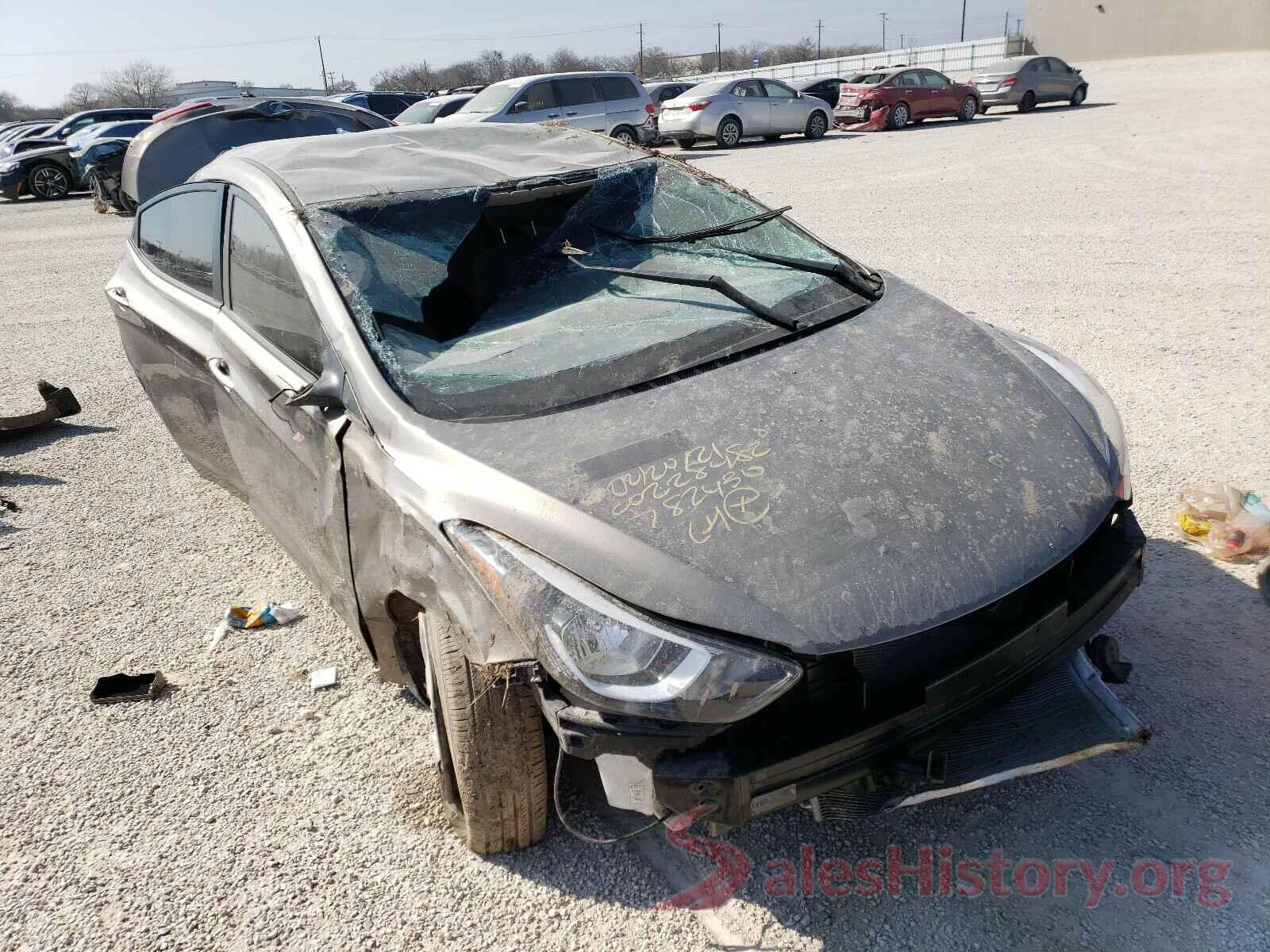 5NPDH4AE8GH782430 2016 HYUNDAI ELANTRA