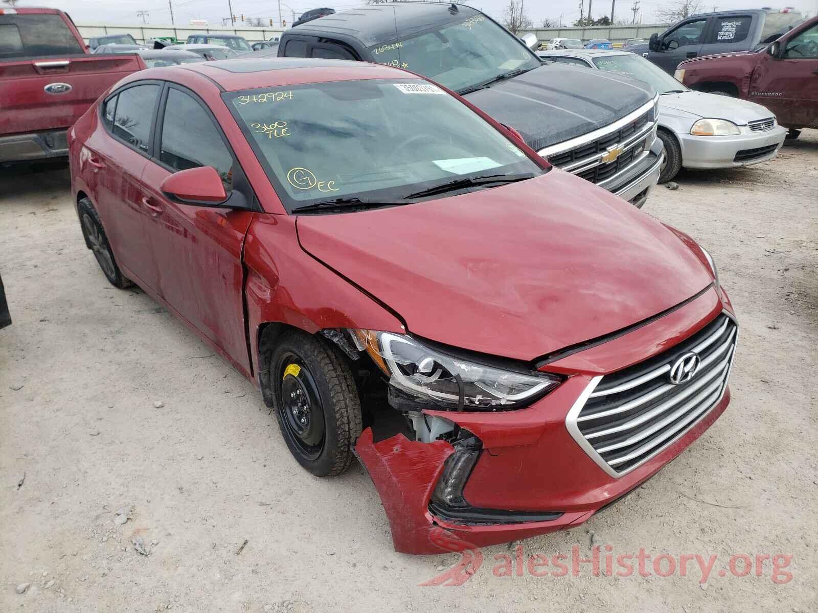 5NPD84LF7JH342924 2018 HYUNDAI ELANTRA