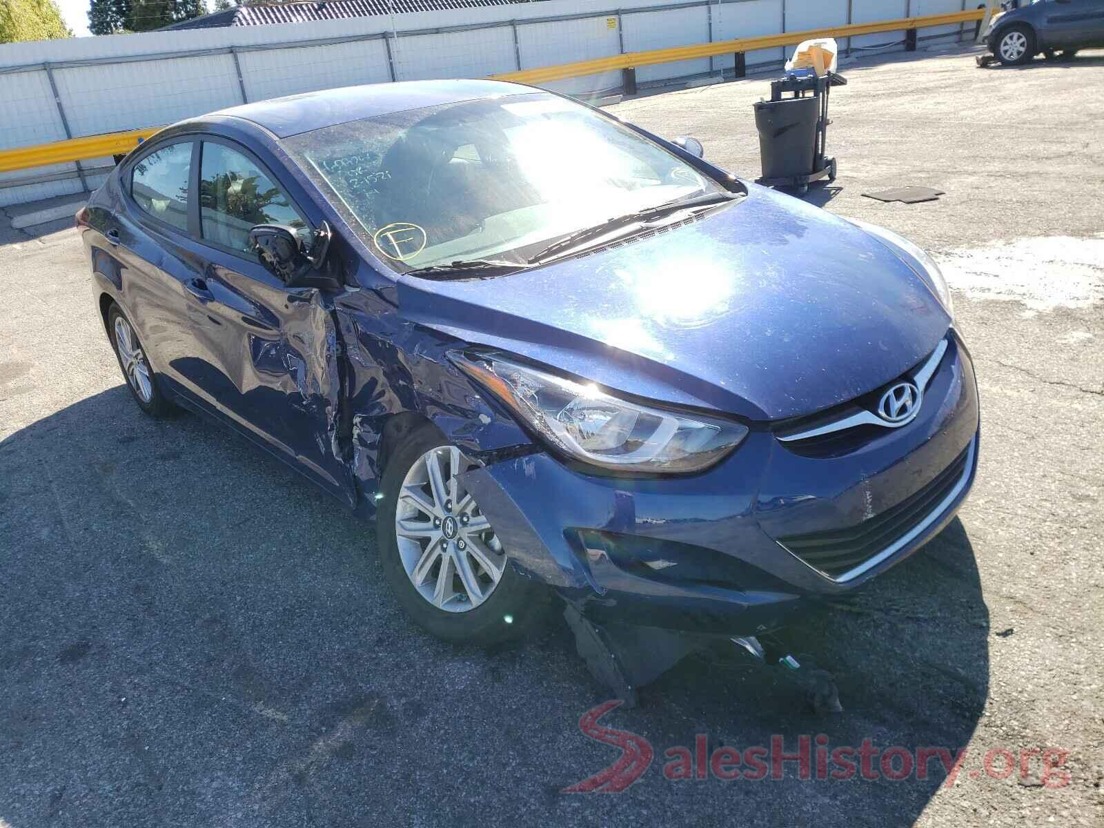 5NPDH4AE6GH724400 2016 HYUNDAI ELANTRA