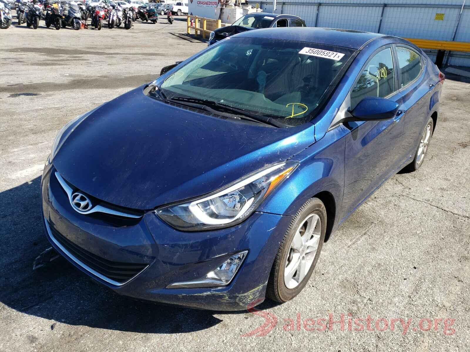 5NPDH4AE6GH724400 2016 HYUNDAI ELANTRA