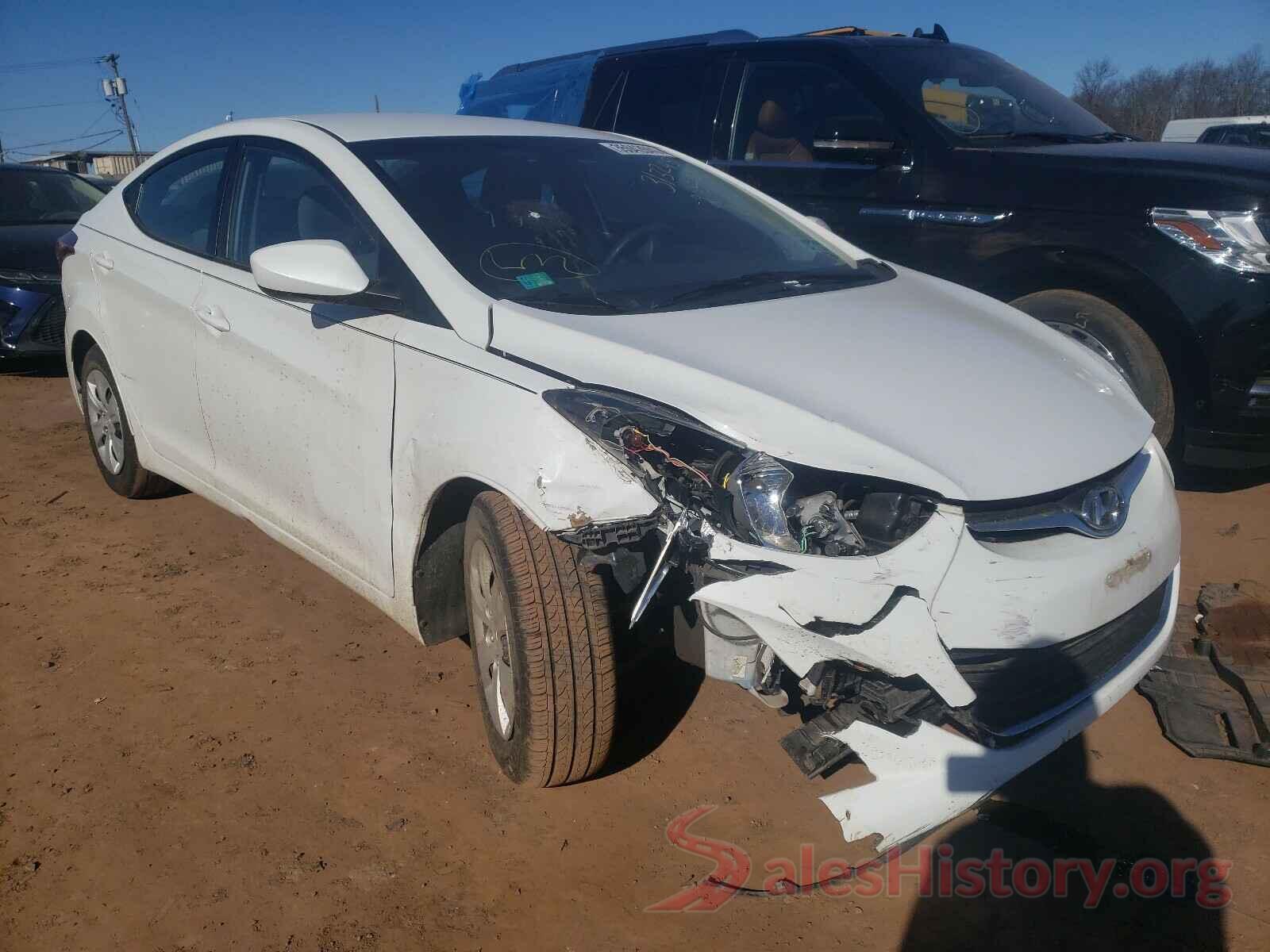 5NPDH4AE7GH721652 2016 HYUNDAI ELANTRA