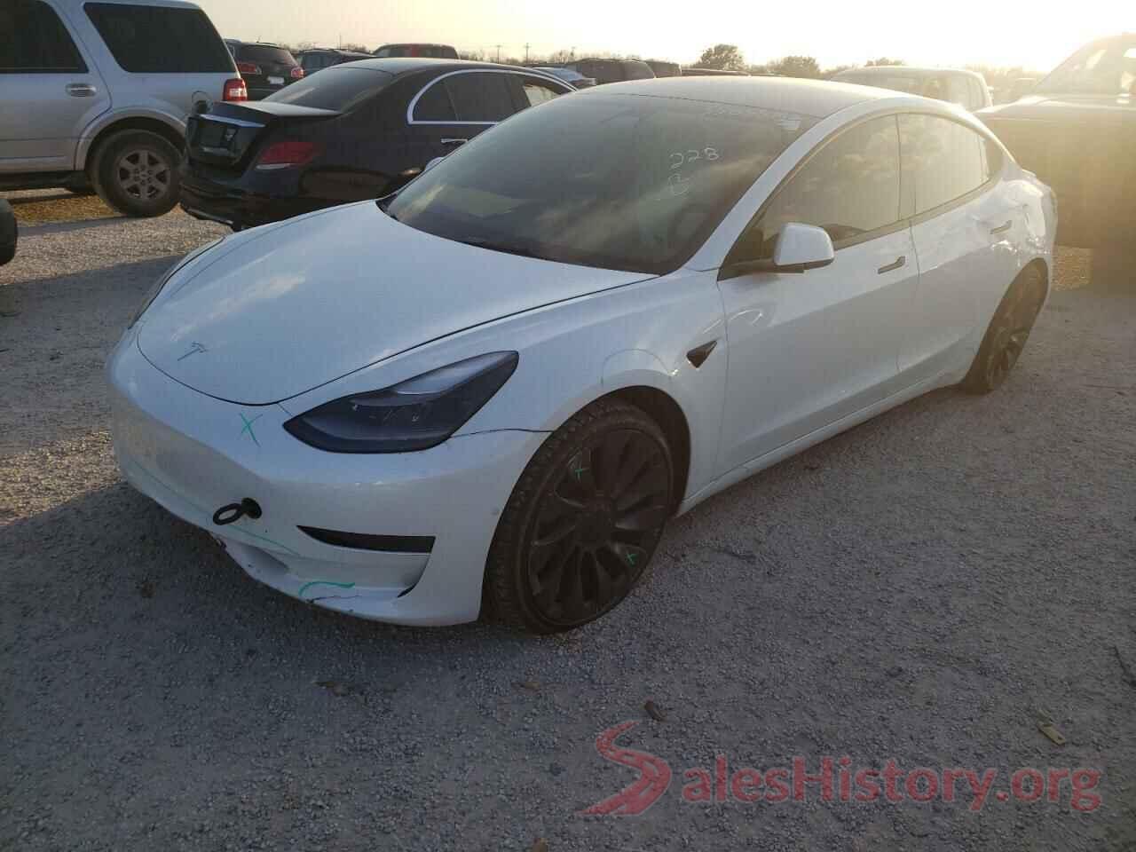 5YJ3E1EC9NF134621 2022 TESLA MODEL 3