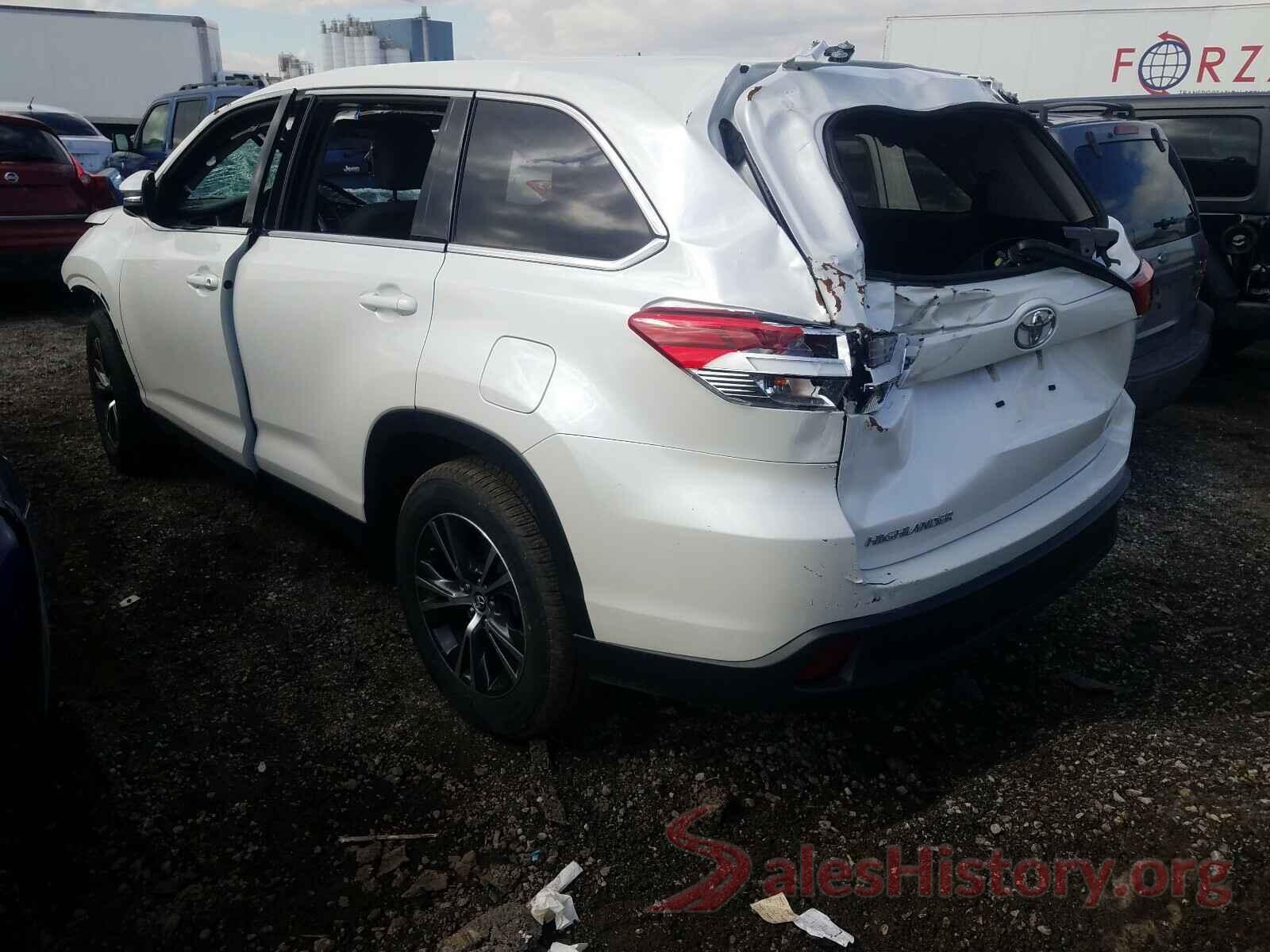 5TDZZRFHXKS293601 2019 TOYOTA HIGHLANDER