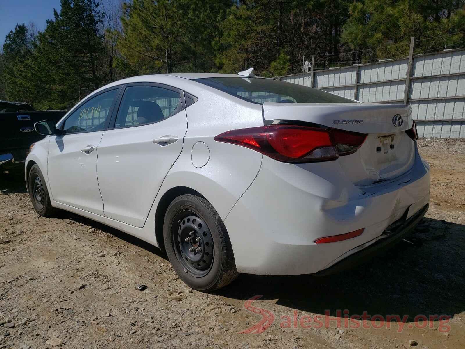 5NPDH4AE8GH777292 2016 HYUNDAI ELANTRA