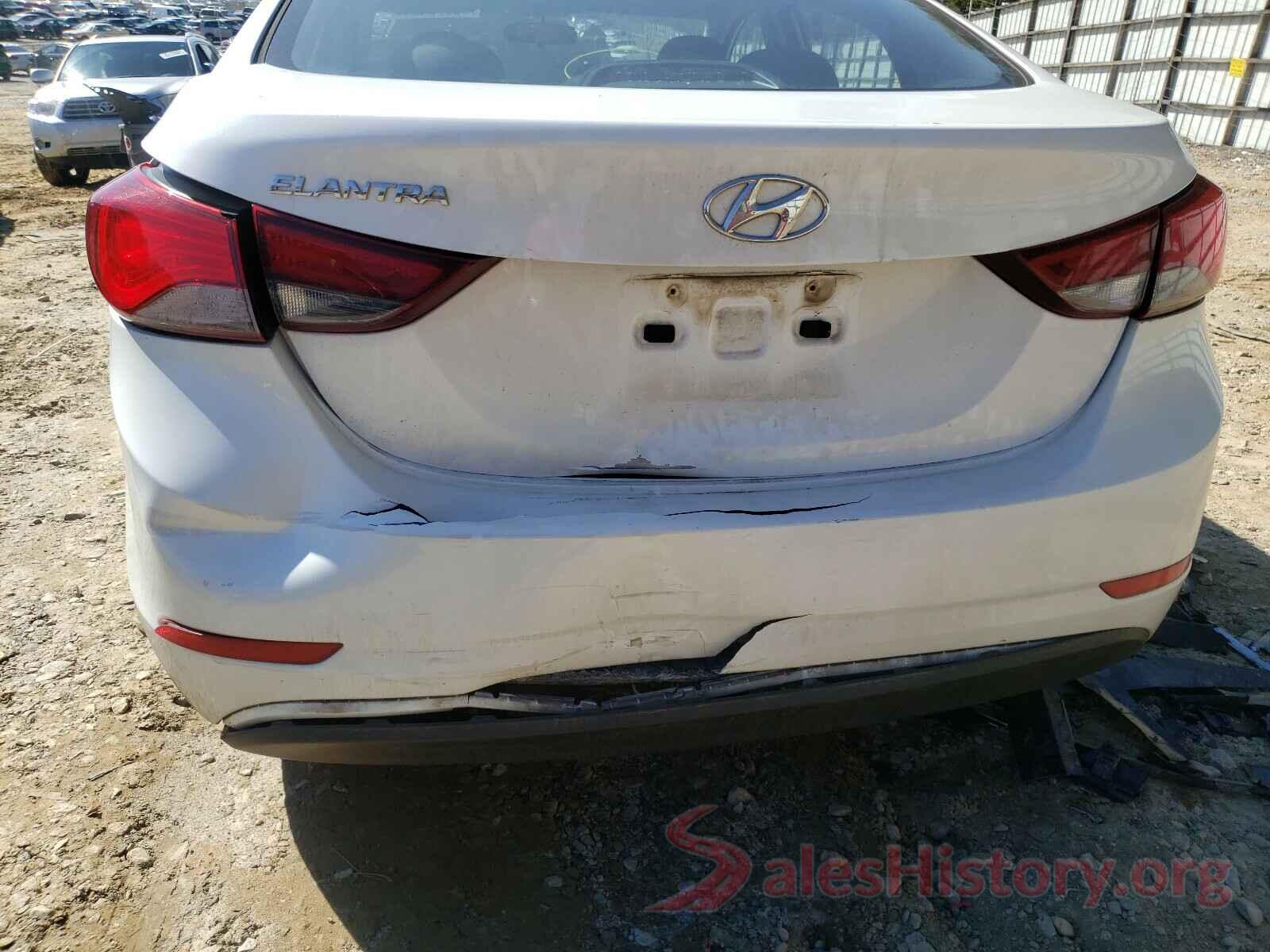 5NPDH4AE8GH777292 2016 HYUNDAI ELANTRA