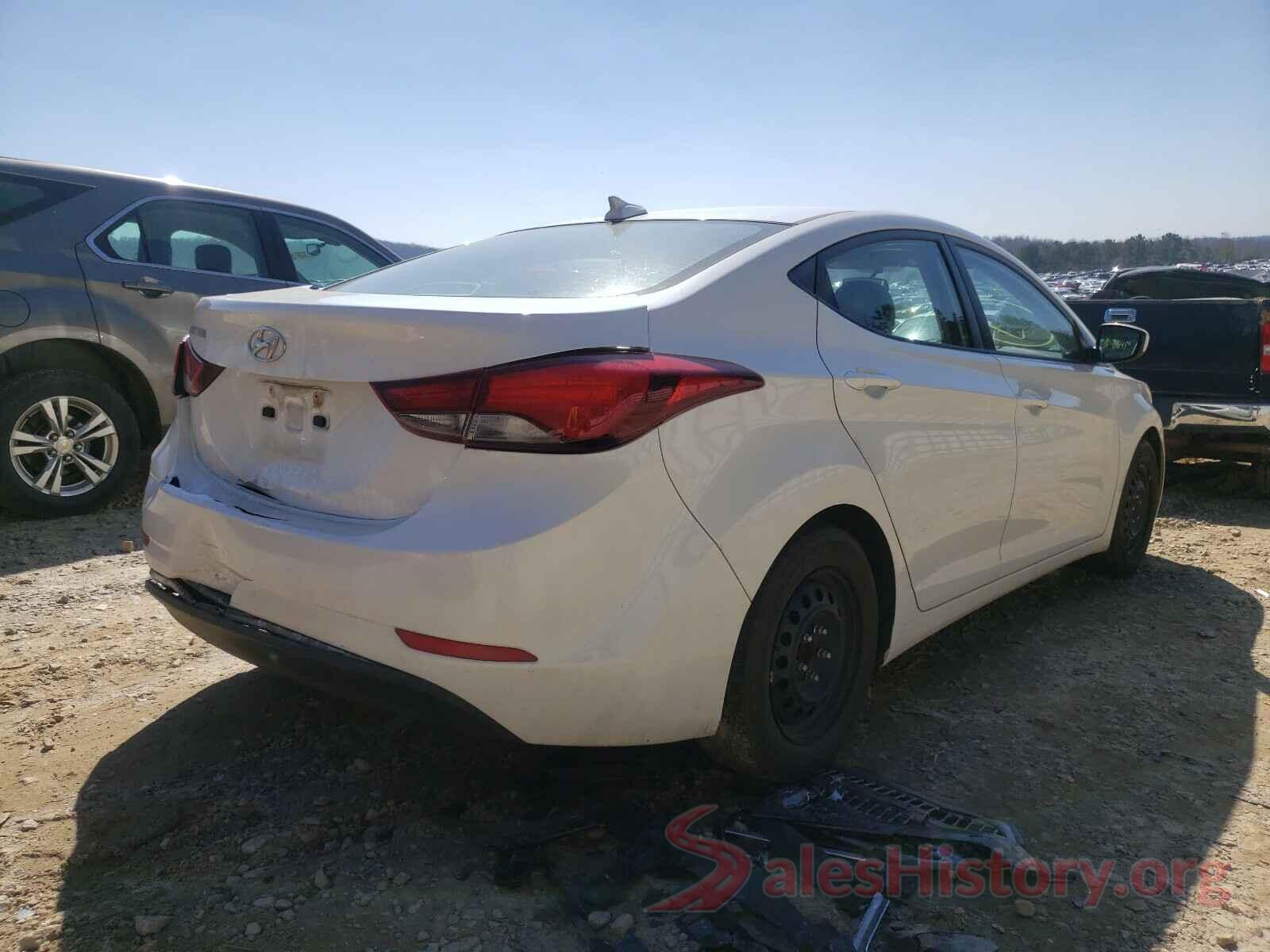 5NPDH4AE8GH777292 2016 HYUNDAI ELANTRA