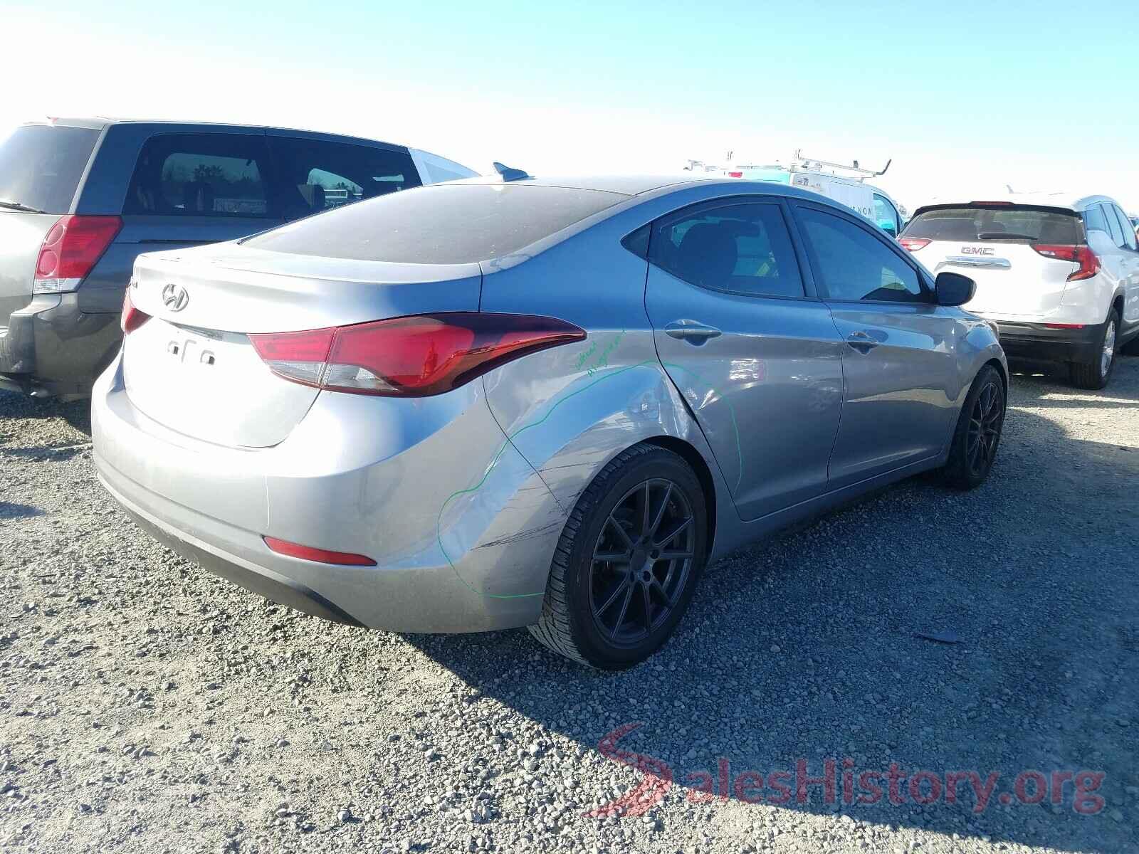 5NPDH4AE6GH671360 2016 HYUNDAI ELANTRA