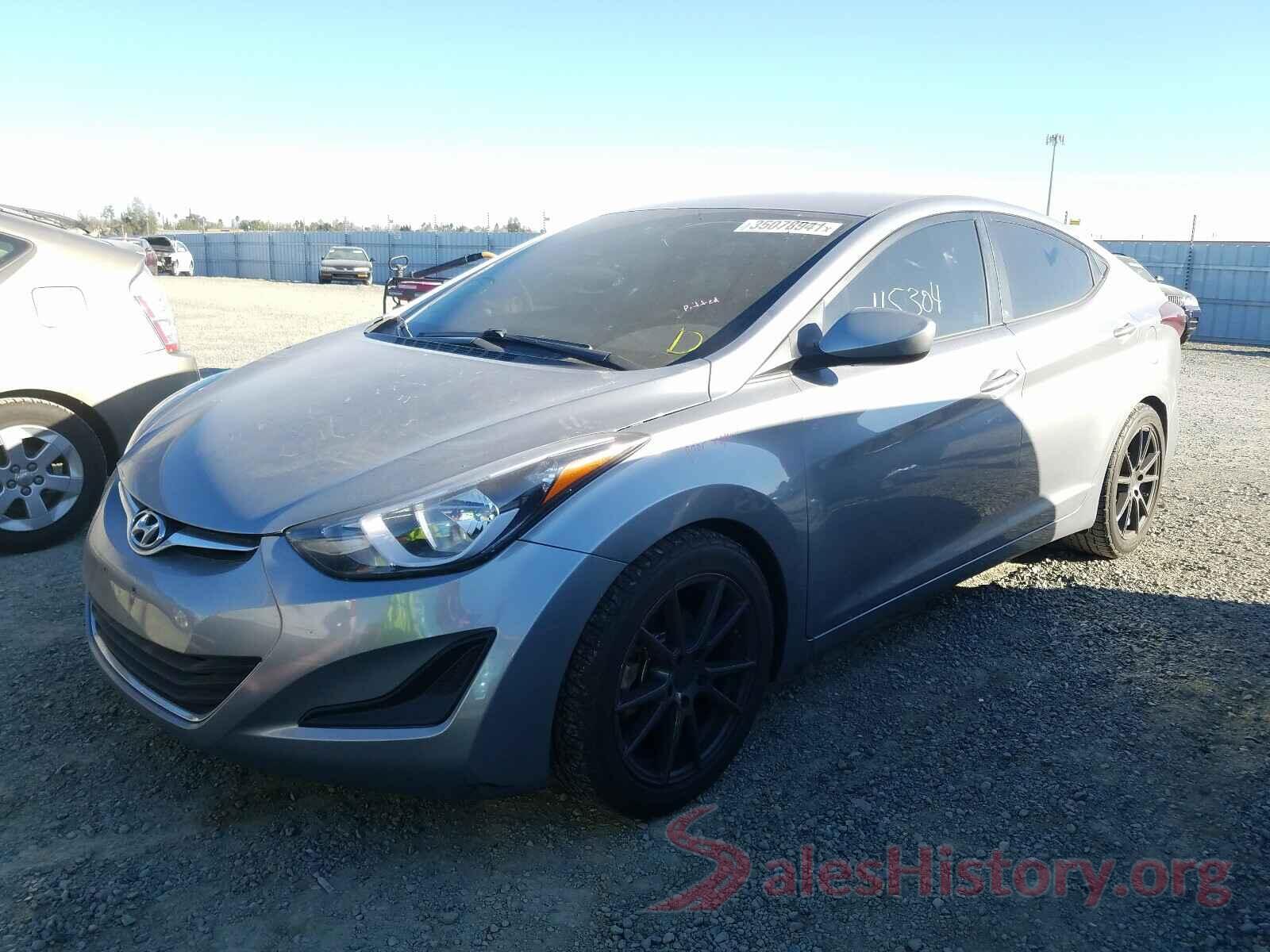 5NPDH4AE6GH671360 2016 HYUNDAI ELANTRA