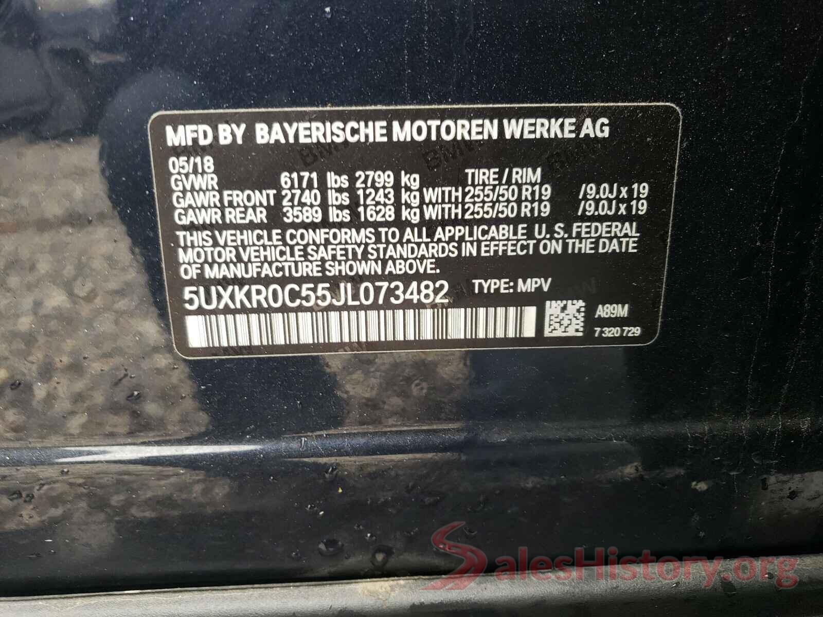 5UXKR0C55JL073482 2018 BMW X5