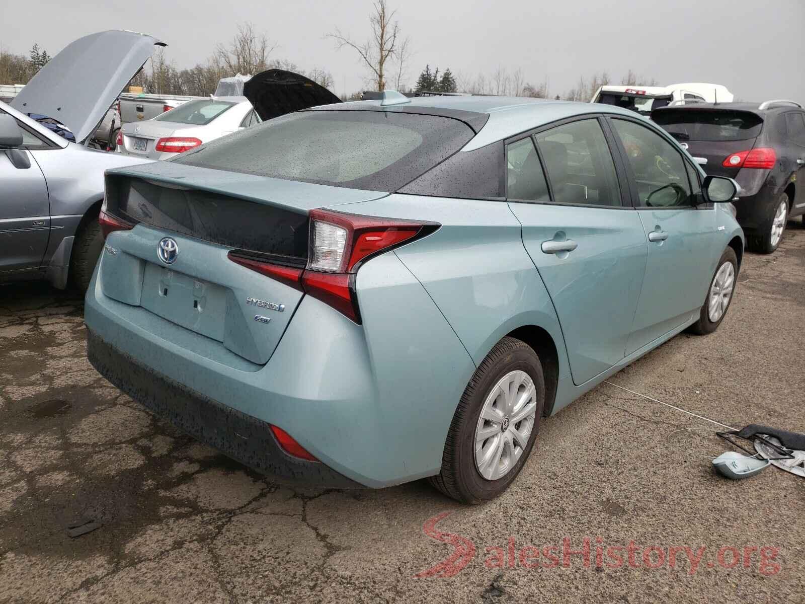 JTDKARFU2K3093058 2019 TOYOTA PRIUS