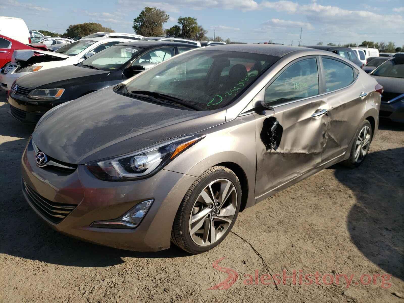 5NPDH4AE8GH709803 2016 HYUNDAI ELANTRA