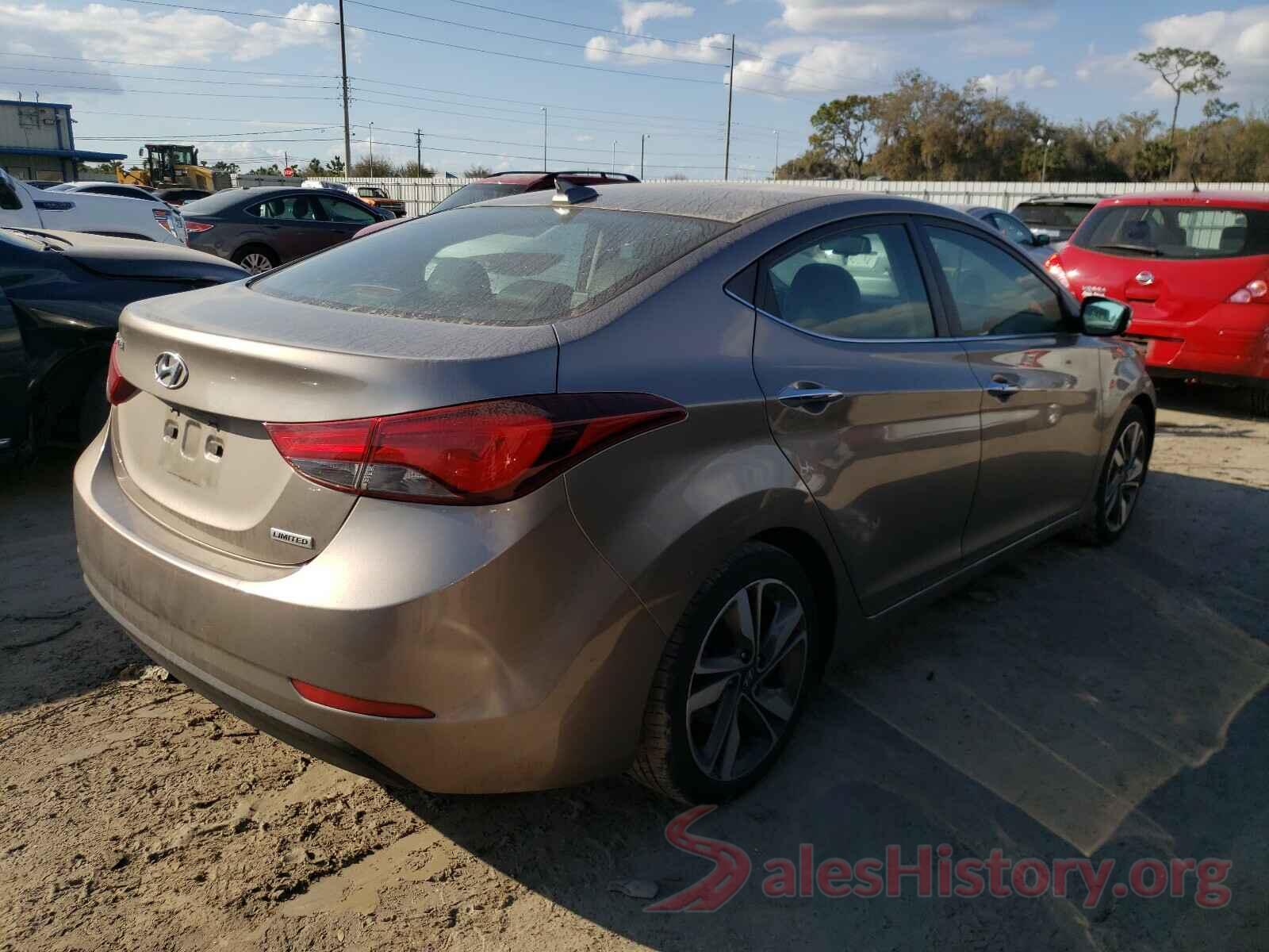 5NPDH4AE8GH709803 2016 HYUNDAI ELANTRA