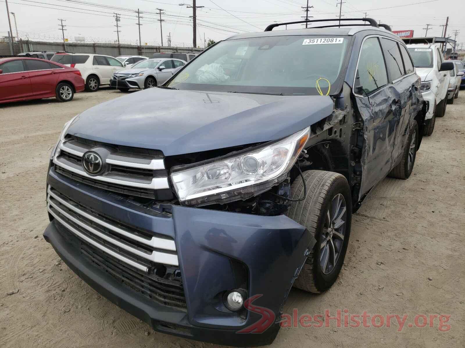 5TDJZRFH4KS921682 2019 TOYOTA HIGHLANDER