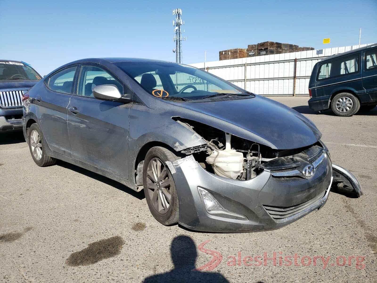 KMHDH4AEXGU585406 2016 HYUNDAI ELANTRA