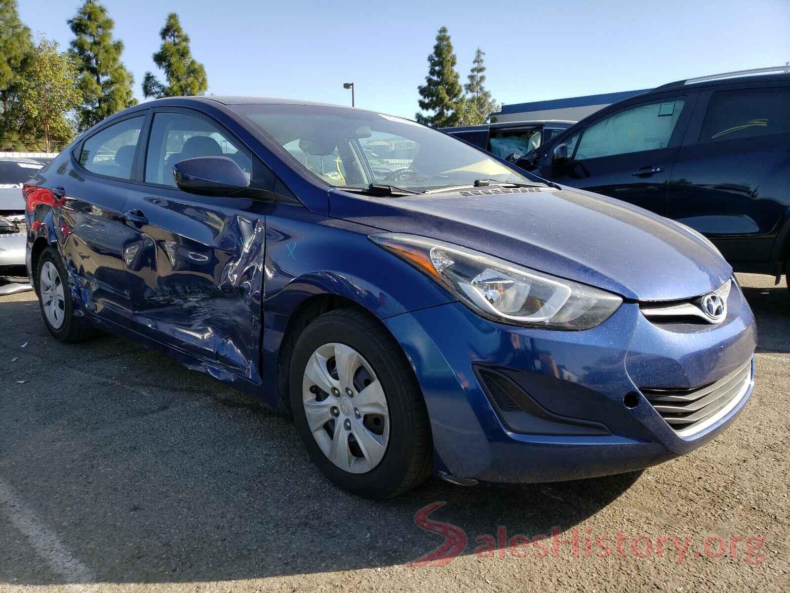 5NPDH4AE4GH702685 2016 HYUNDAI ELANTRA