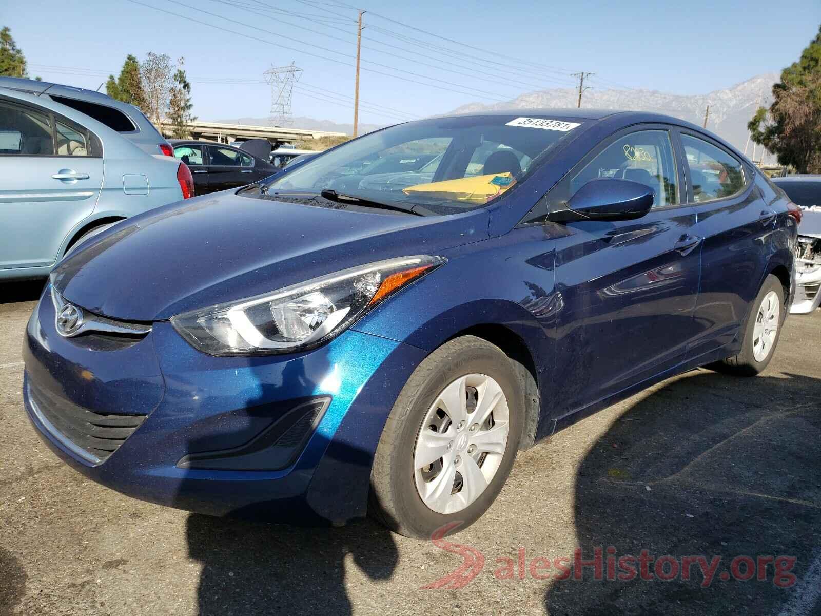 5NPDH4AE4GH702685 2016 HYUNDAI ELANTRA