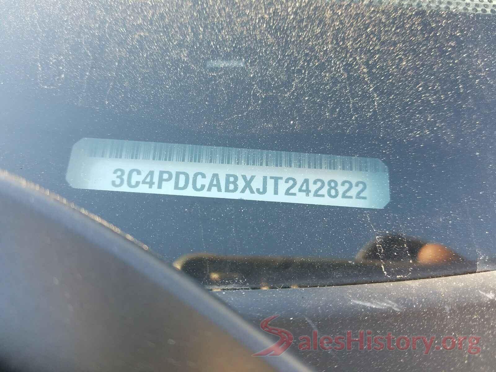 3C4PDCABXJT242822 2018 DODGE JOURNEY