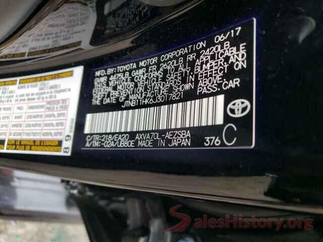 JTNB11HK6J3017821 2018 TOYOTA CAMRY