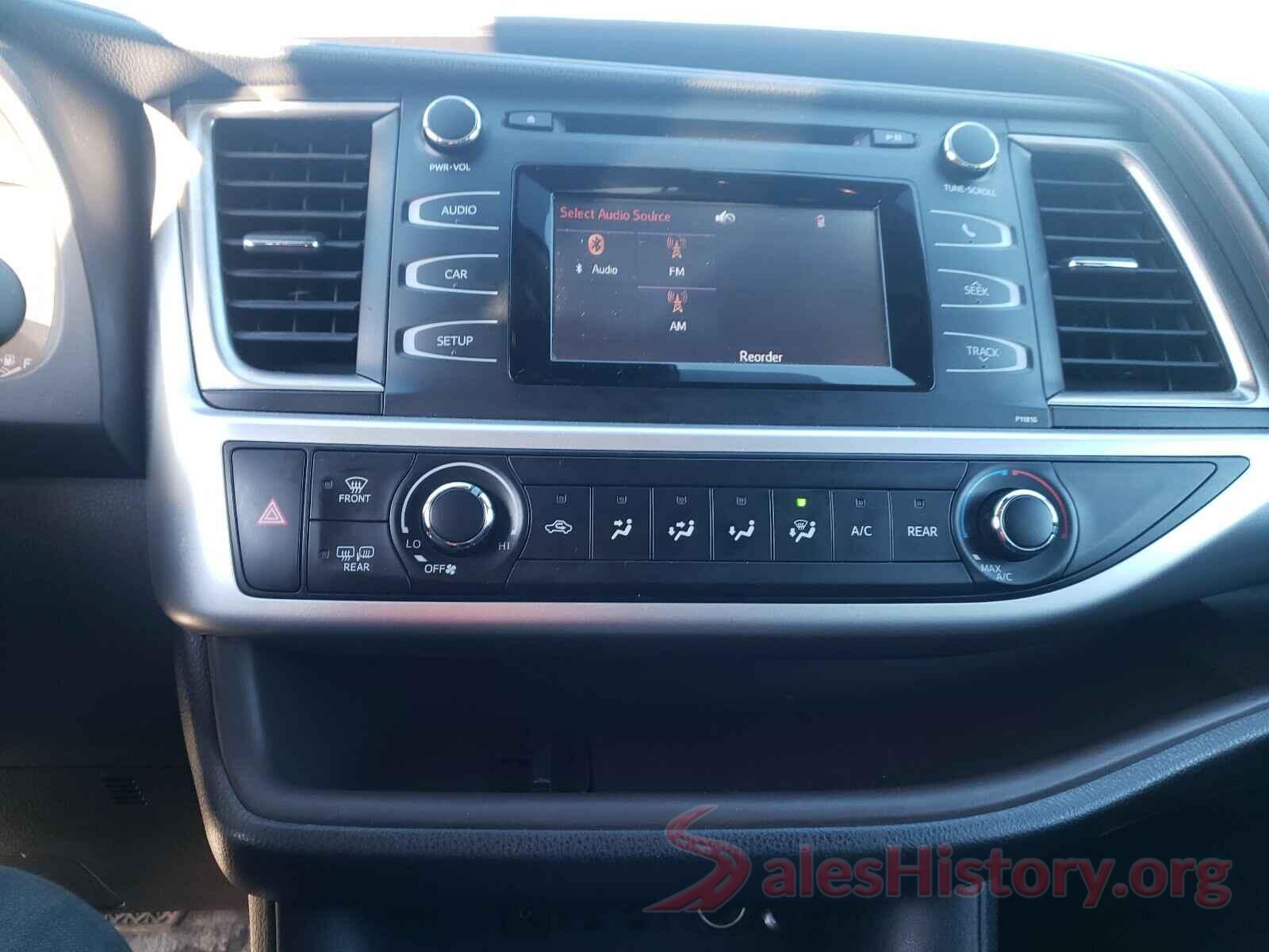 5TDZZRFH1KS304159 2019 TOYOTA HIGHLANDER