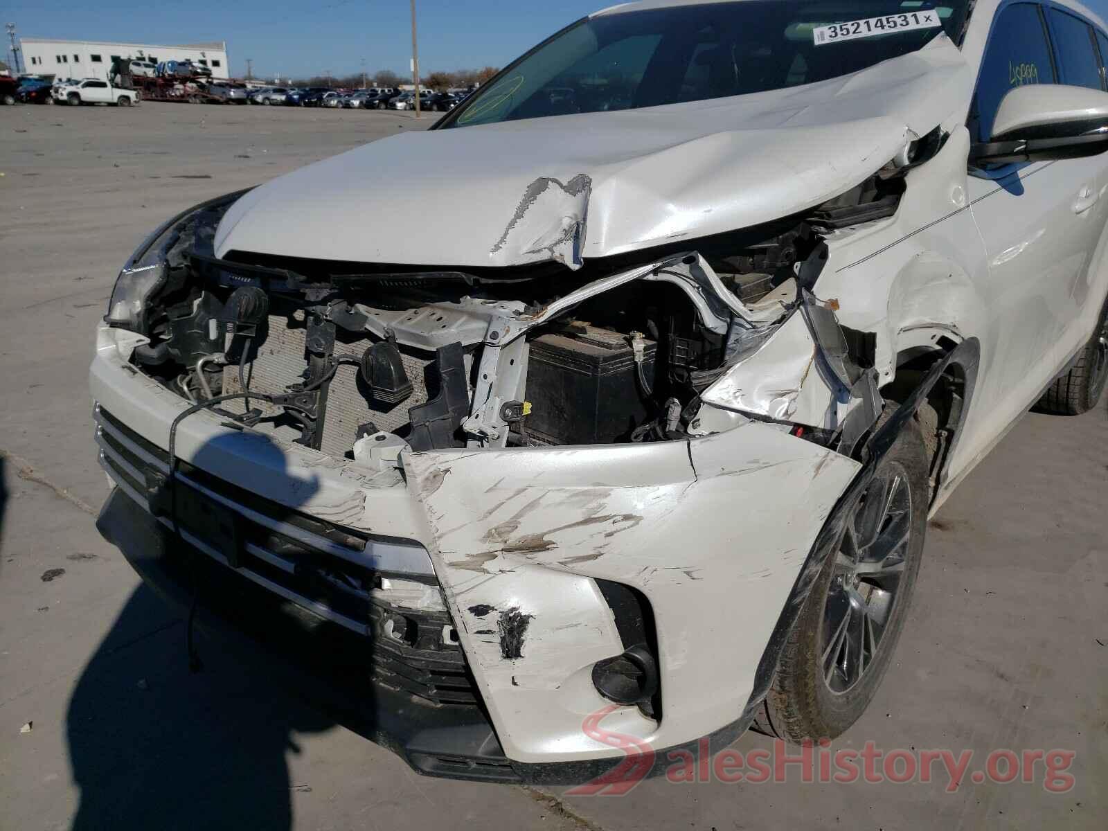 5TDZARFH4KS047229 2019 TOYOTA HIGHLANDER