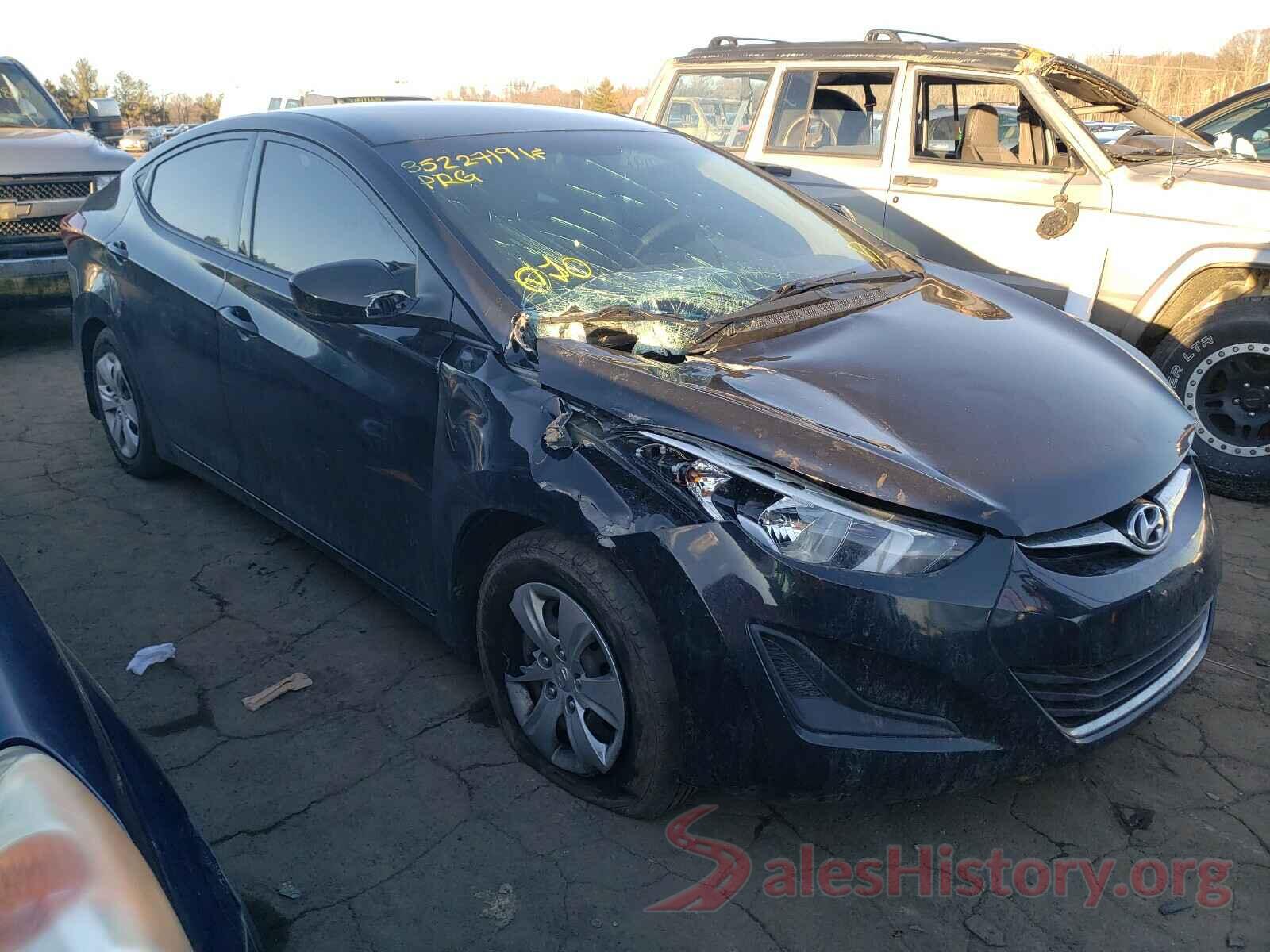 KMHDH4AEXGU573840 2016 HYUNDAI ELANTRA