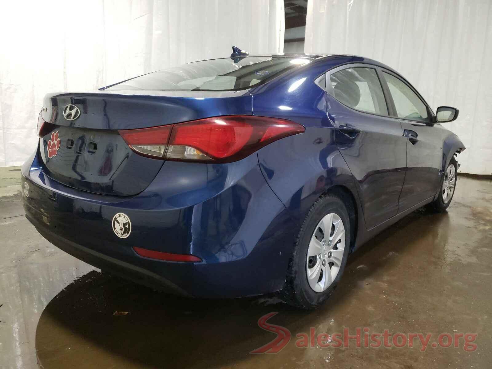 5NPDH4AE8GH737519 2016 HYUNDAI ELANTRA