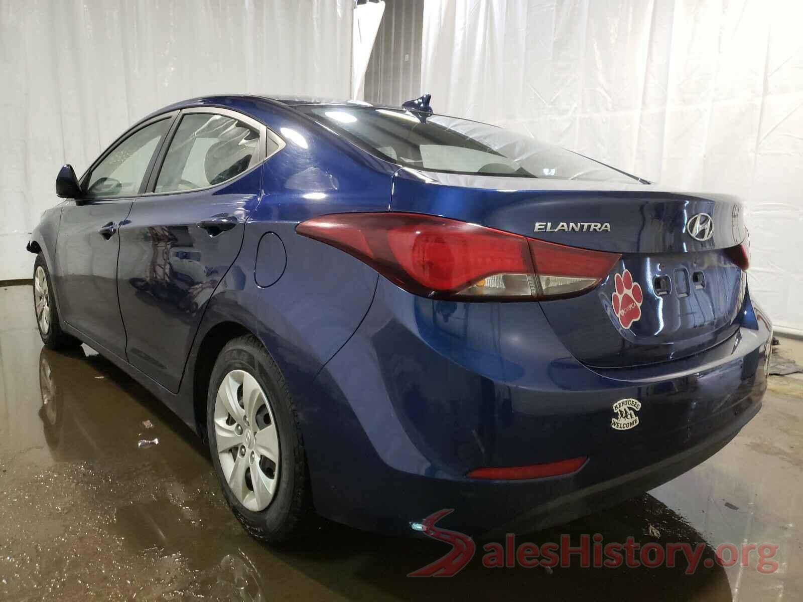 5NPDH4AE8GH737519 2016 HYUNDAI ELANTRA