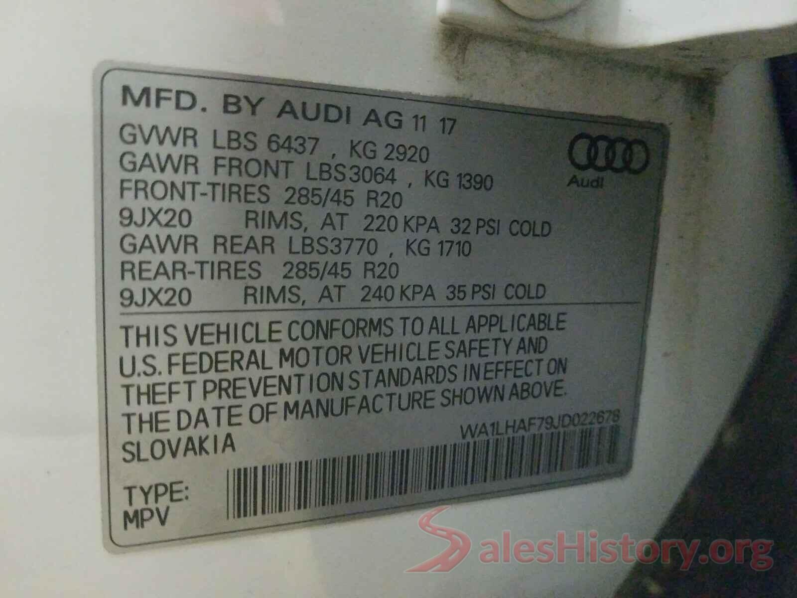 WA1LHAF79JD022678 2018 AUDI Q7