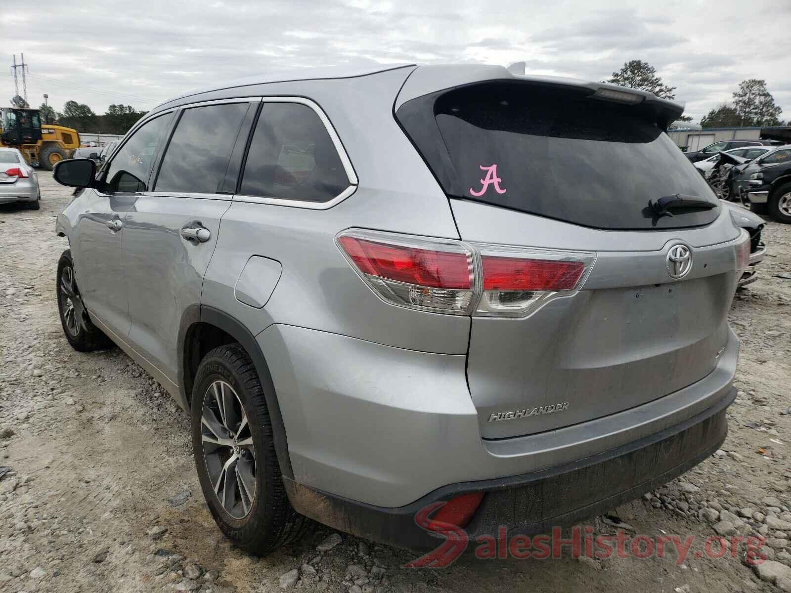 5TDKKRFH3GS124498 2016 TOYOTA HIGHLANDER