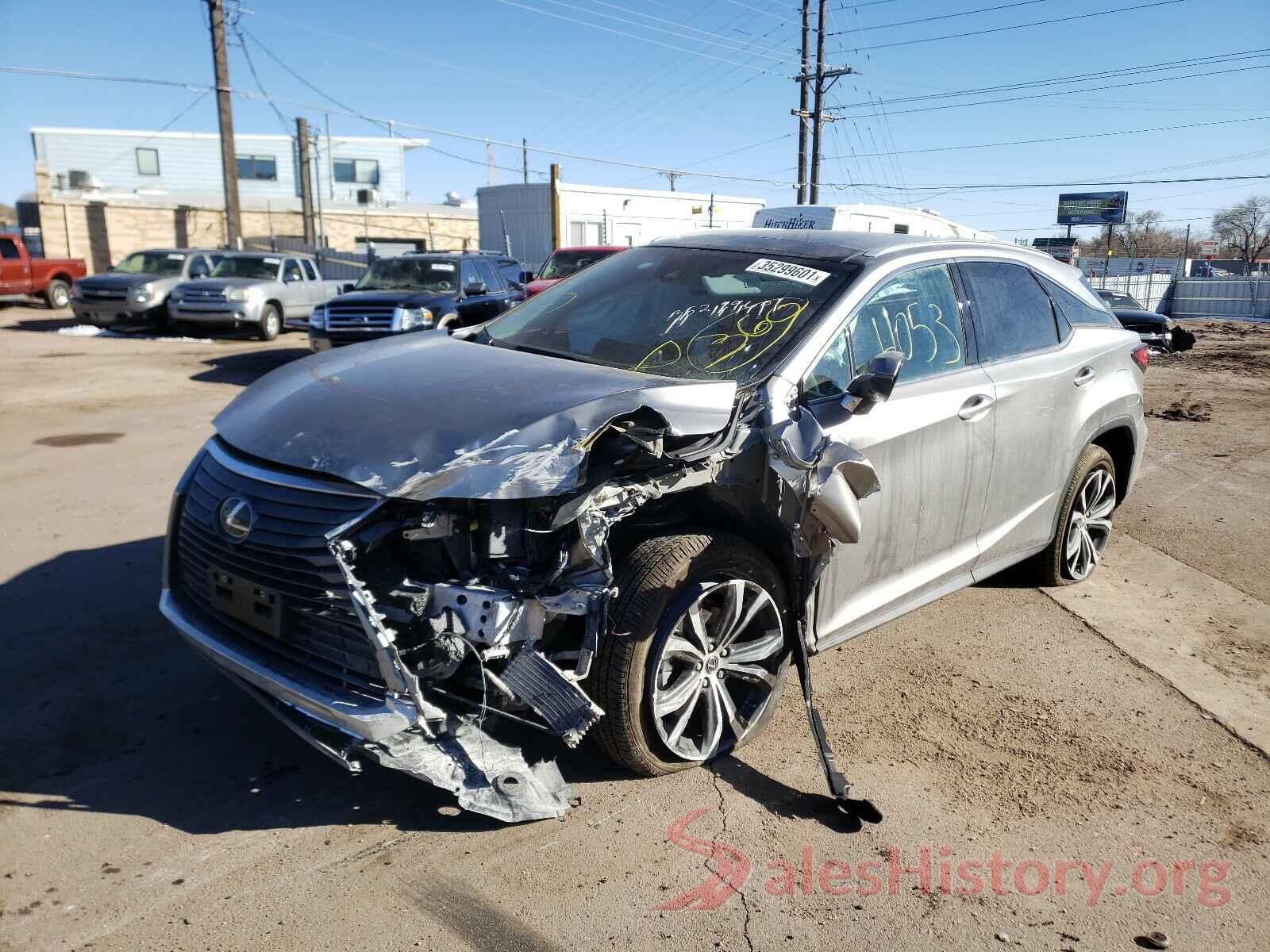 2T2BZMCAXKC203721 2019 LEXUS RX350