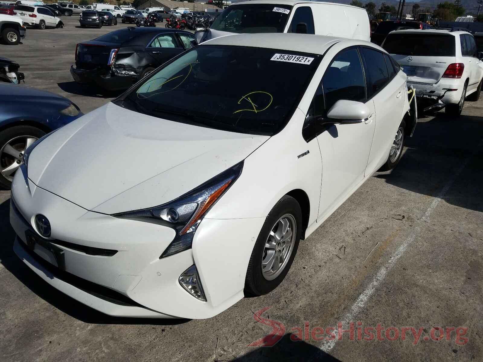 JTDKARFU9G3018381 2016 TOYOTA PRIUS