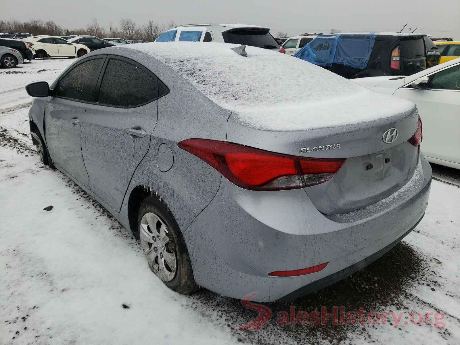 5NPDH4AE9GH740249 2016 HYUNDAI ELANTRA