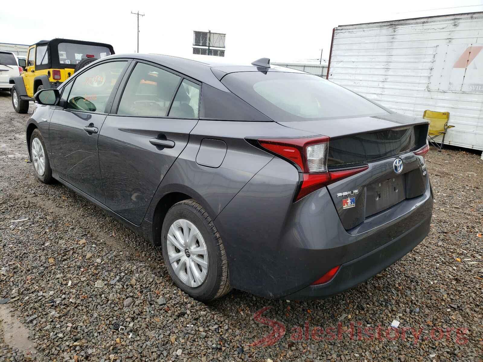 JTDKARFU4K3076665 2019 TOYOTA PRIUS