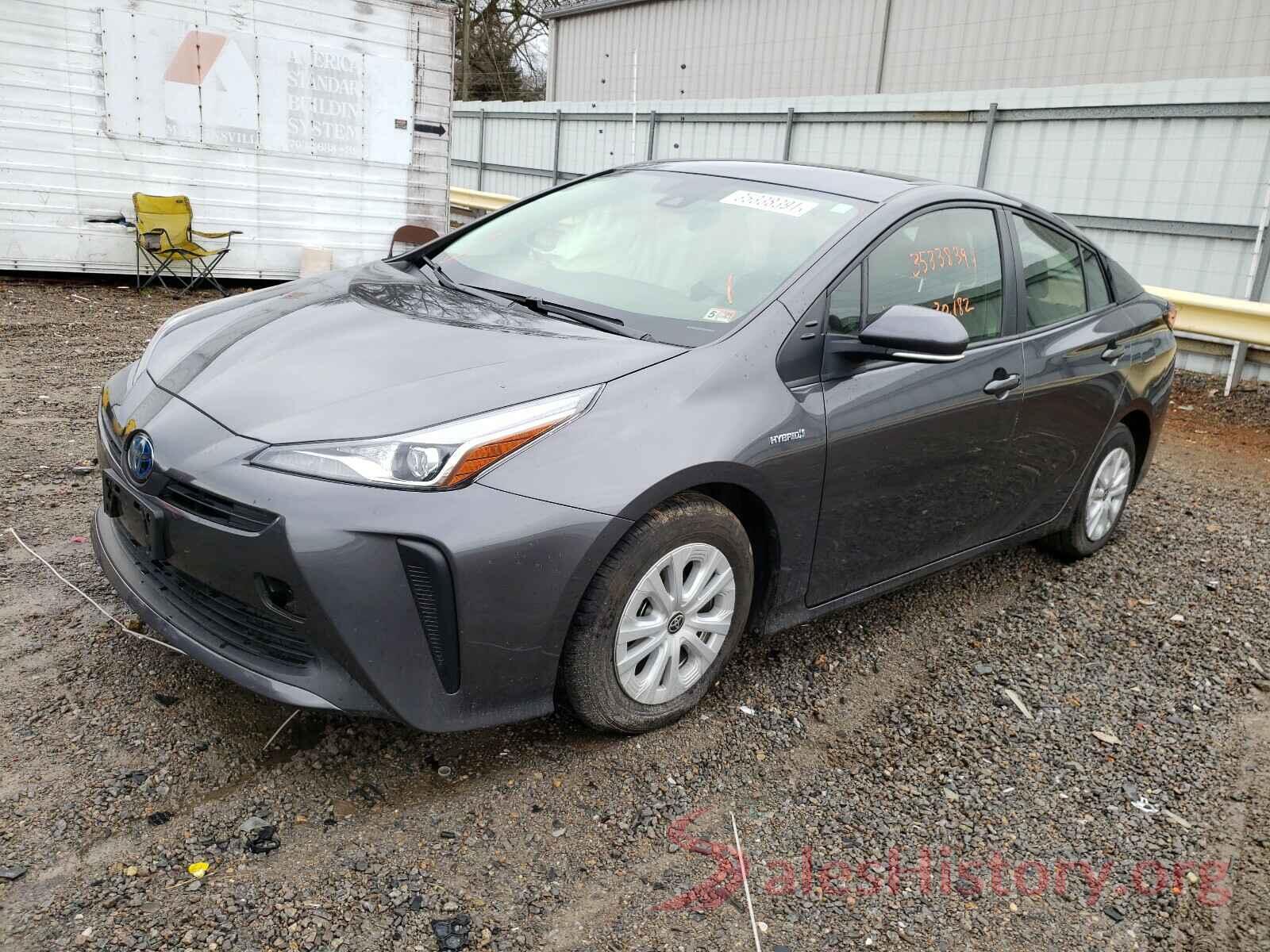 JTDKARFU4K3076665 2019 TOYOTA PRIUS