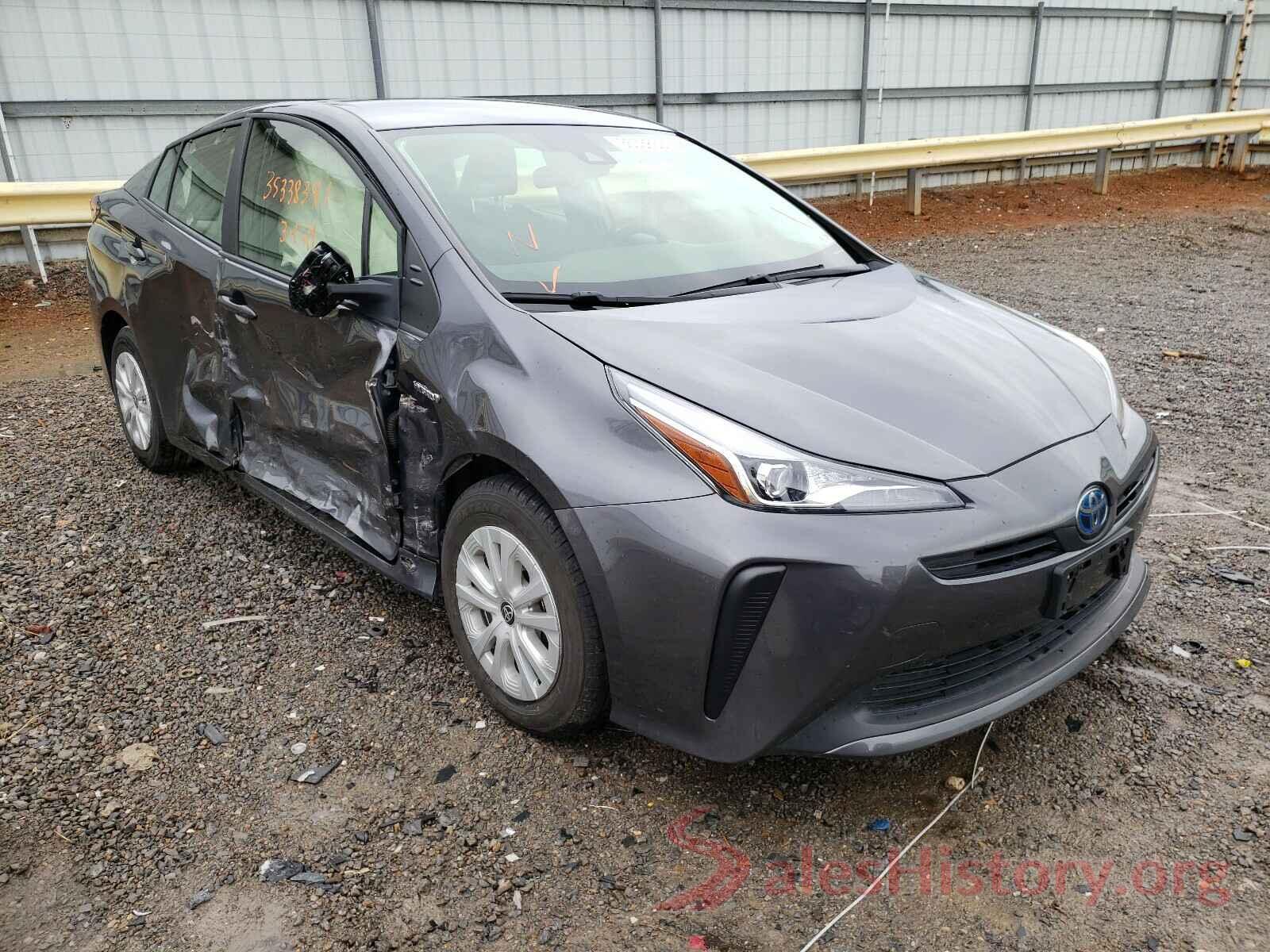 JTDKARFU4K3076665 2019 TOYOTA PRIUS