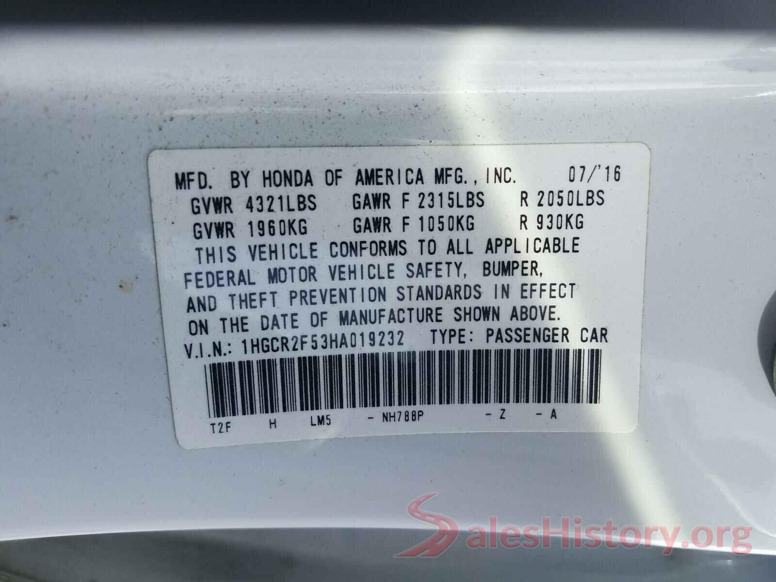 1HGCR2F53HA019232 2017 HONDA ACCORD