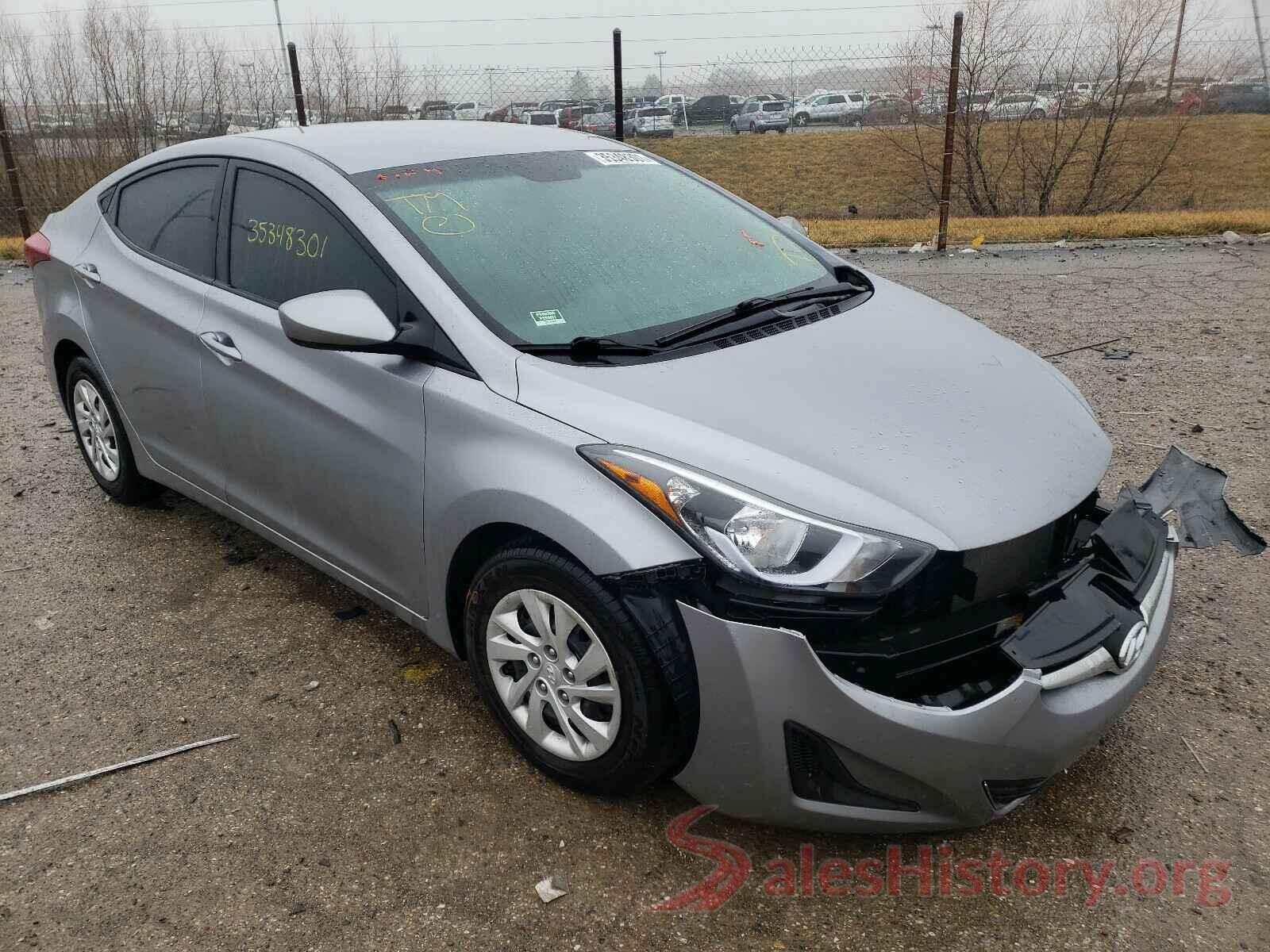 5NPDH4AE3GH727397 2016 HYUNDAI ELANTRA