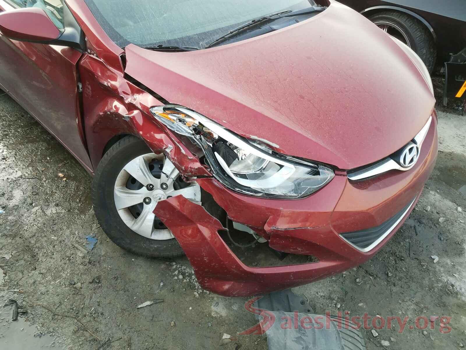 5NPDH4AE9GH784932 2016 HYUNDAI ELANTRA