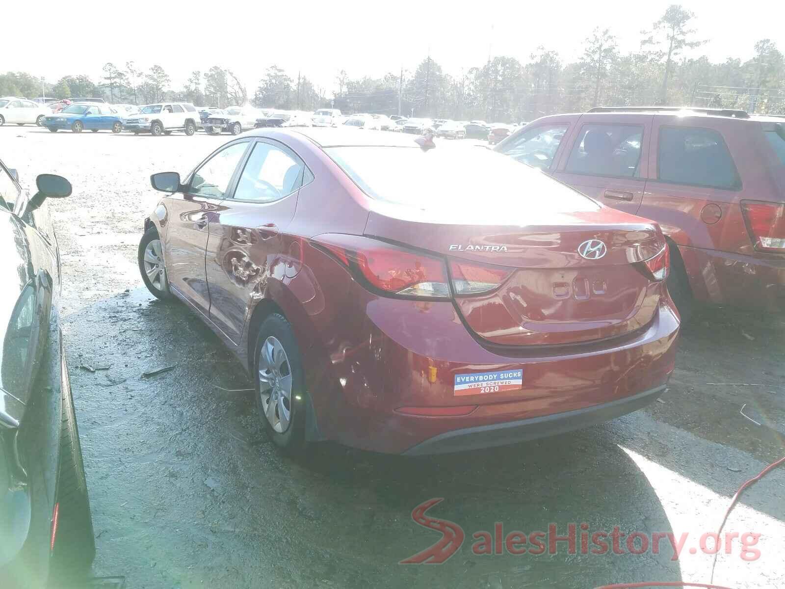 5NPDH4AE9GH784932 2016 HYUNDAI ELANTRA