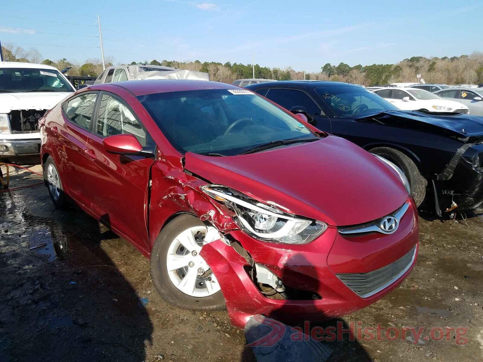 5NPDH4AE9GH784932 2016 HYUNDAI ELANTRA